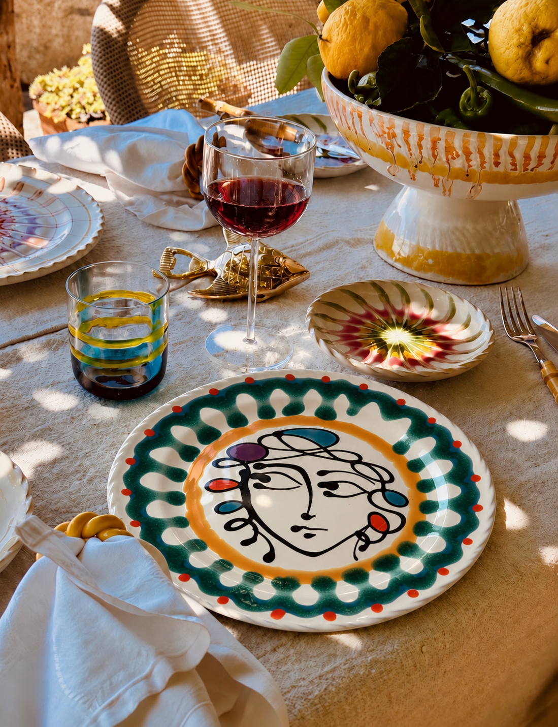 Handmade Italian Dinner Plate 27 cm | Large Ceramic Plate (Kopie)