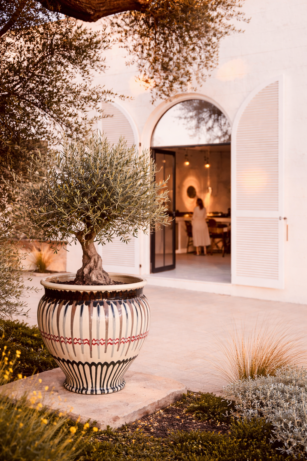 Large Italian Ceramic Planter