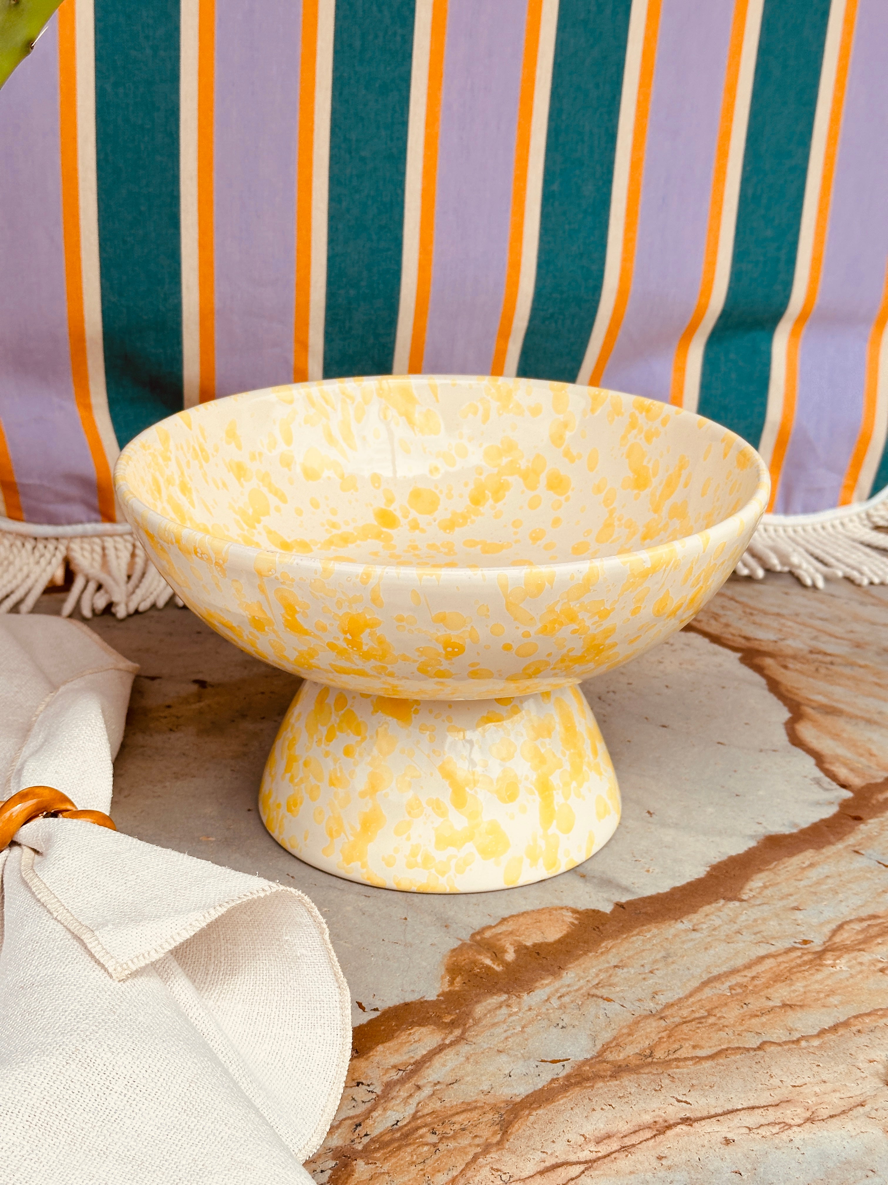 Schizzato High Bowl 26cm "Limone"