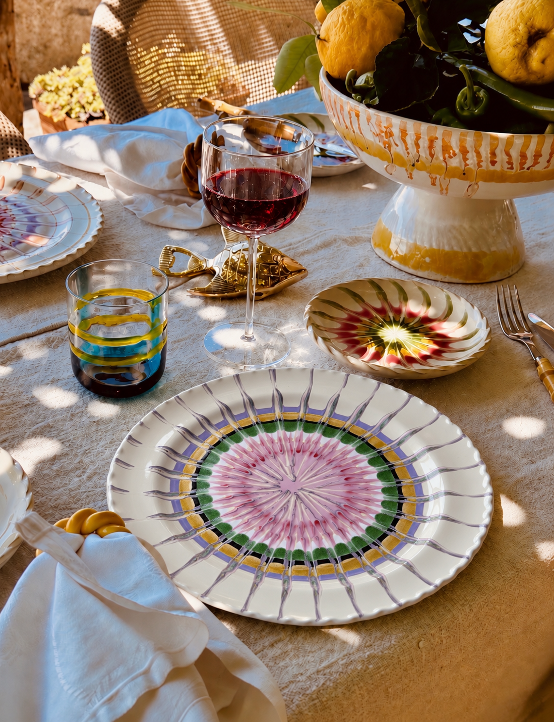 Handmade Italian Dinner Plate 27 cm | Large Ceramic Plate