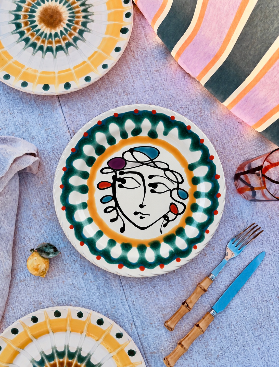 Handmade Italian Dinner Plate 27 cm | Large Ceramic Plate (Kopie)