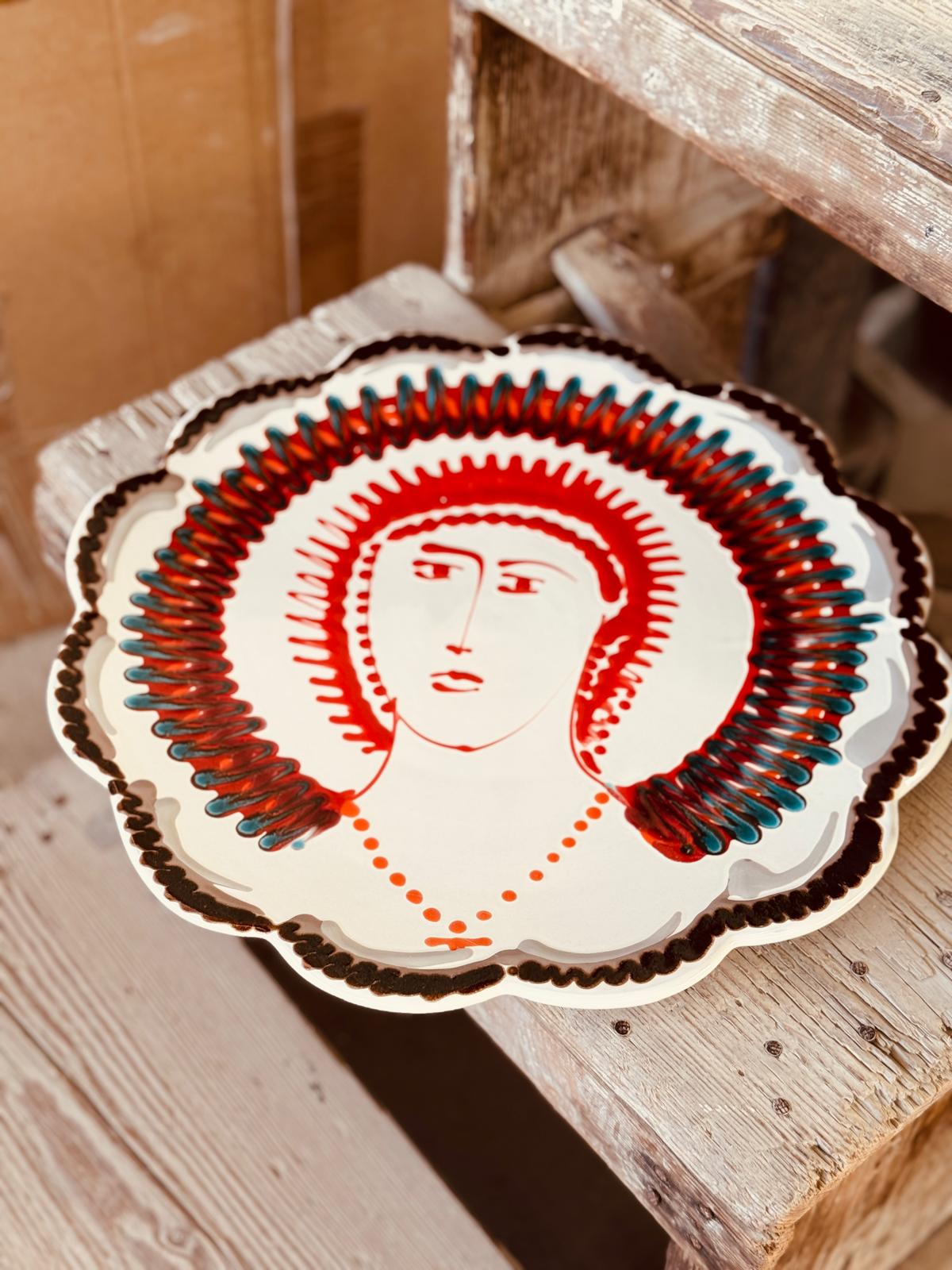 Psychodelic & Viso Servierteller "Casina Trovanza" EINZELSTÜCK