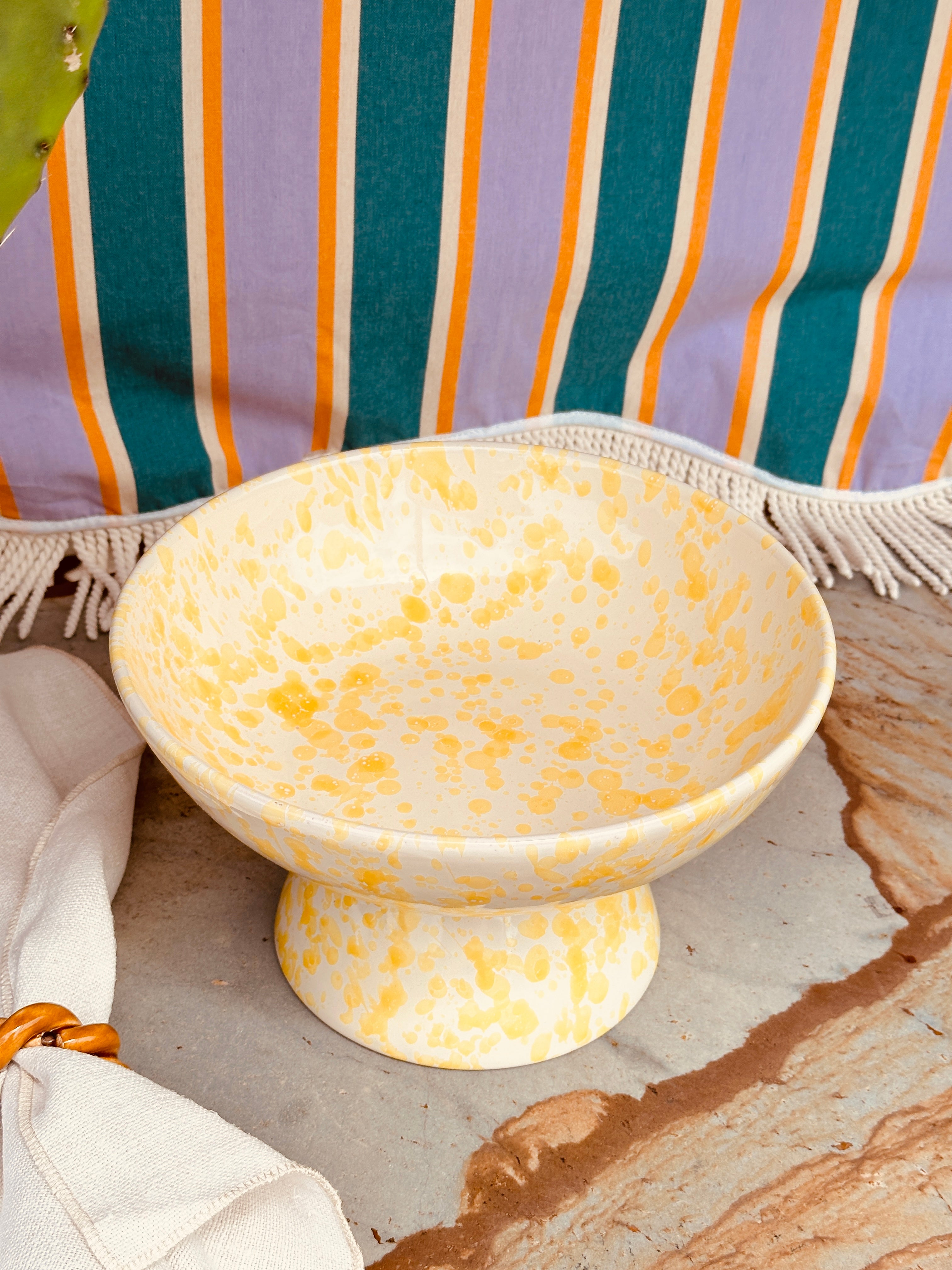 Schizzato High Bowl 26cm "Limone"