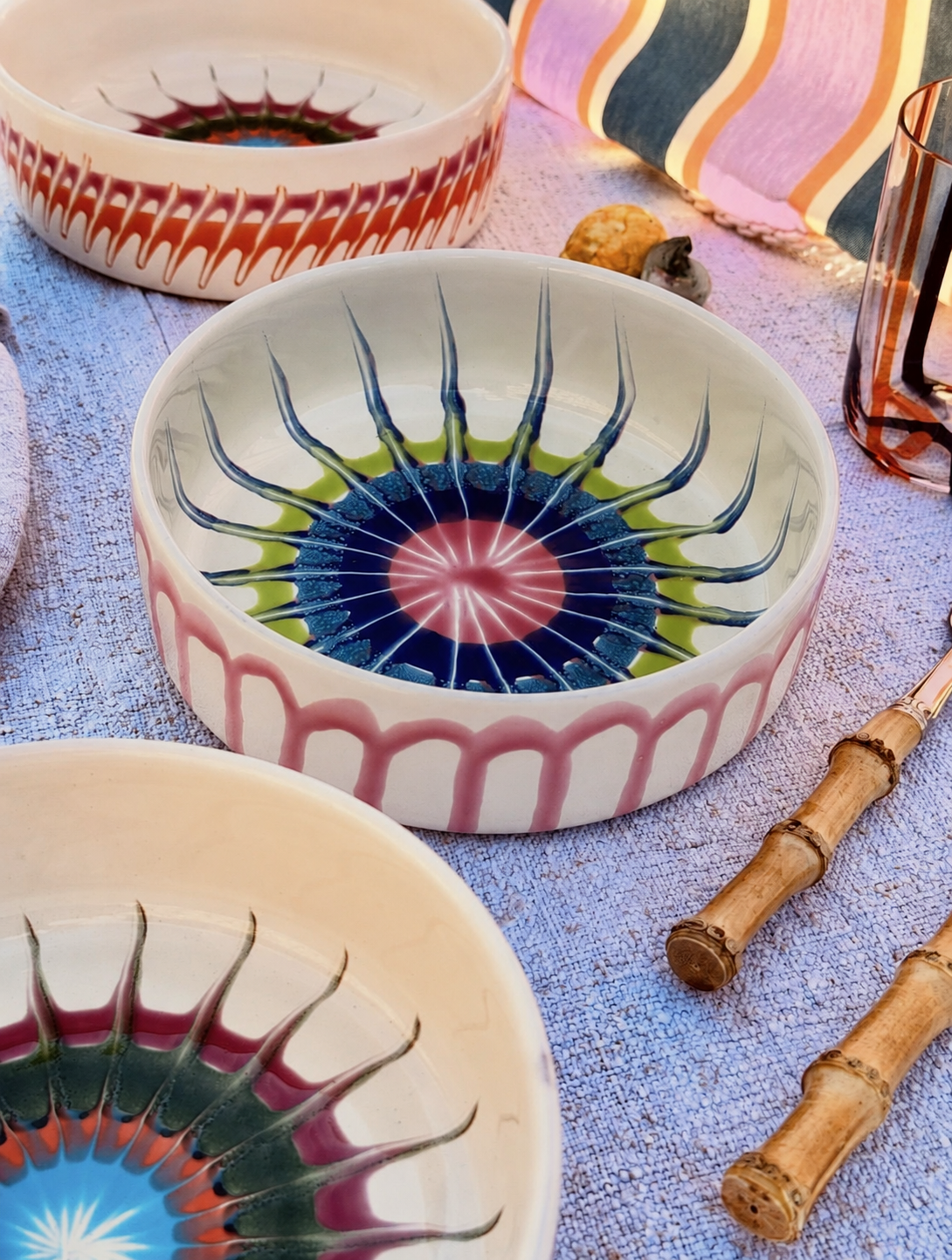 Lido Bowl Riviera 18,5 cm - handpainted in Italy