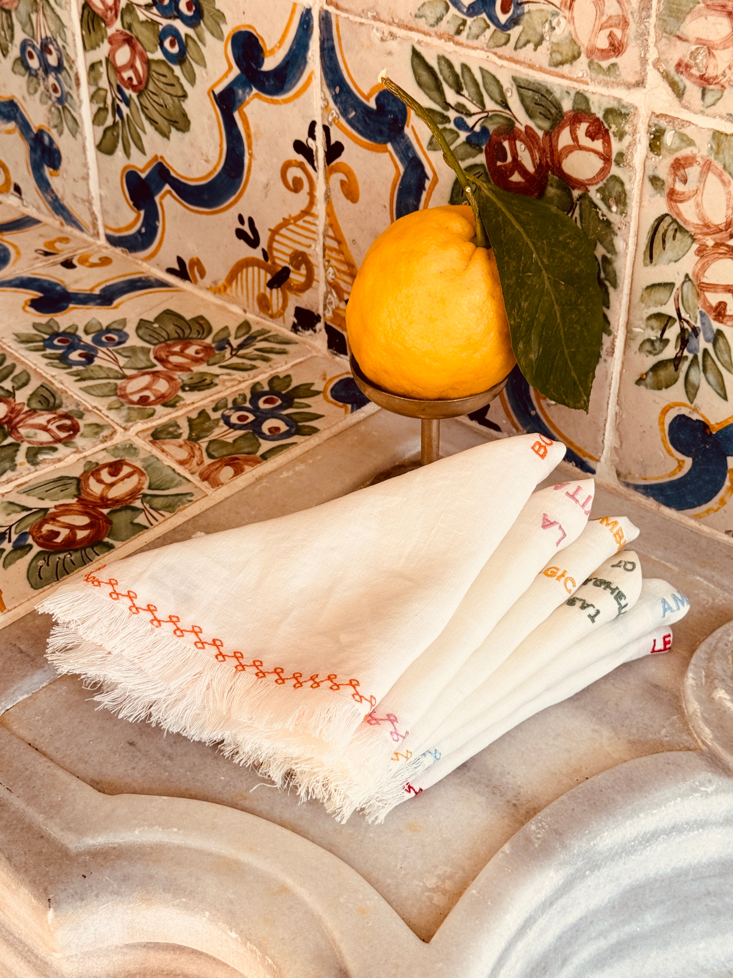 Light Linen Napkin "BonVivant" Sale