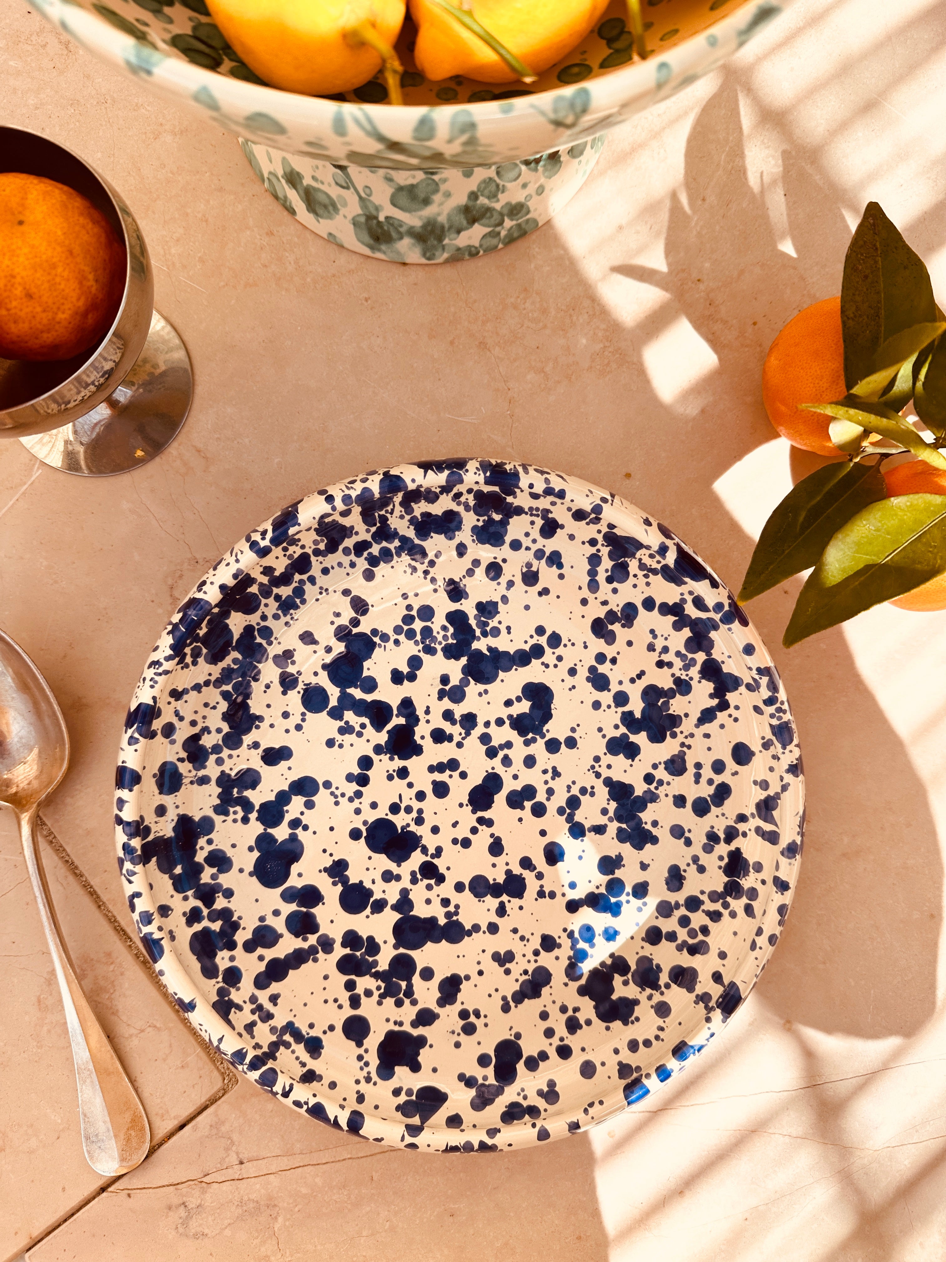 Frisbee Plate Schizzato "Blu“