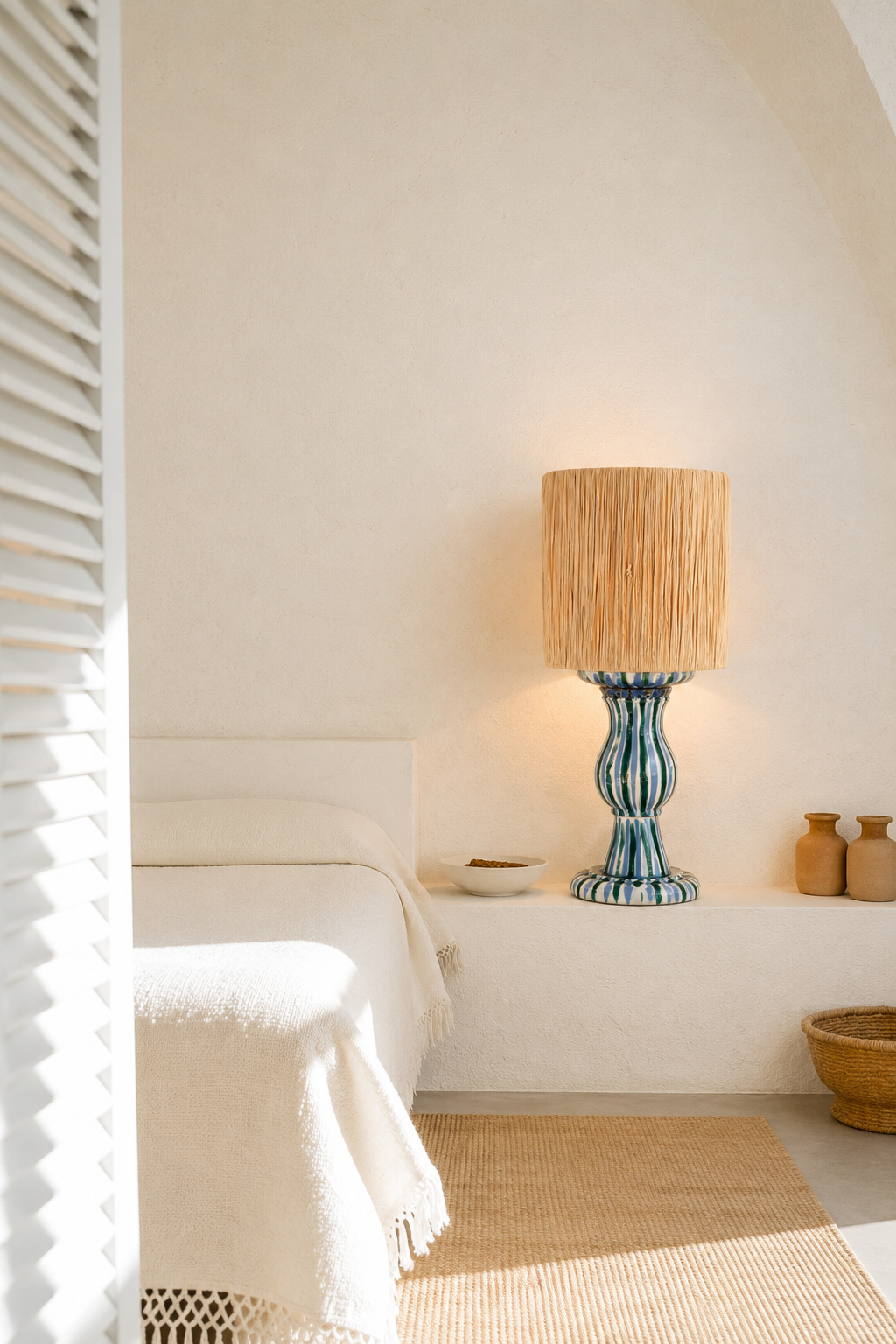 Handgefertigte Keramik Tischlampe 67 cm | Grand Hotel Casa Riviera