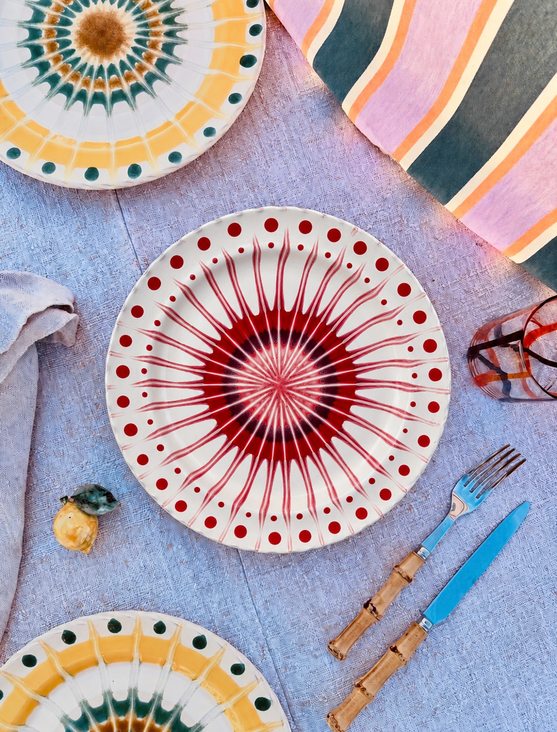 Handmade Italian Dinner Plate 27 cm | Large Ceramic Plate