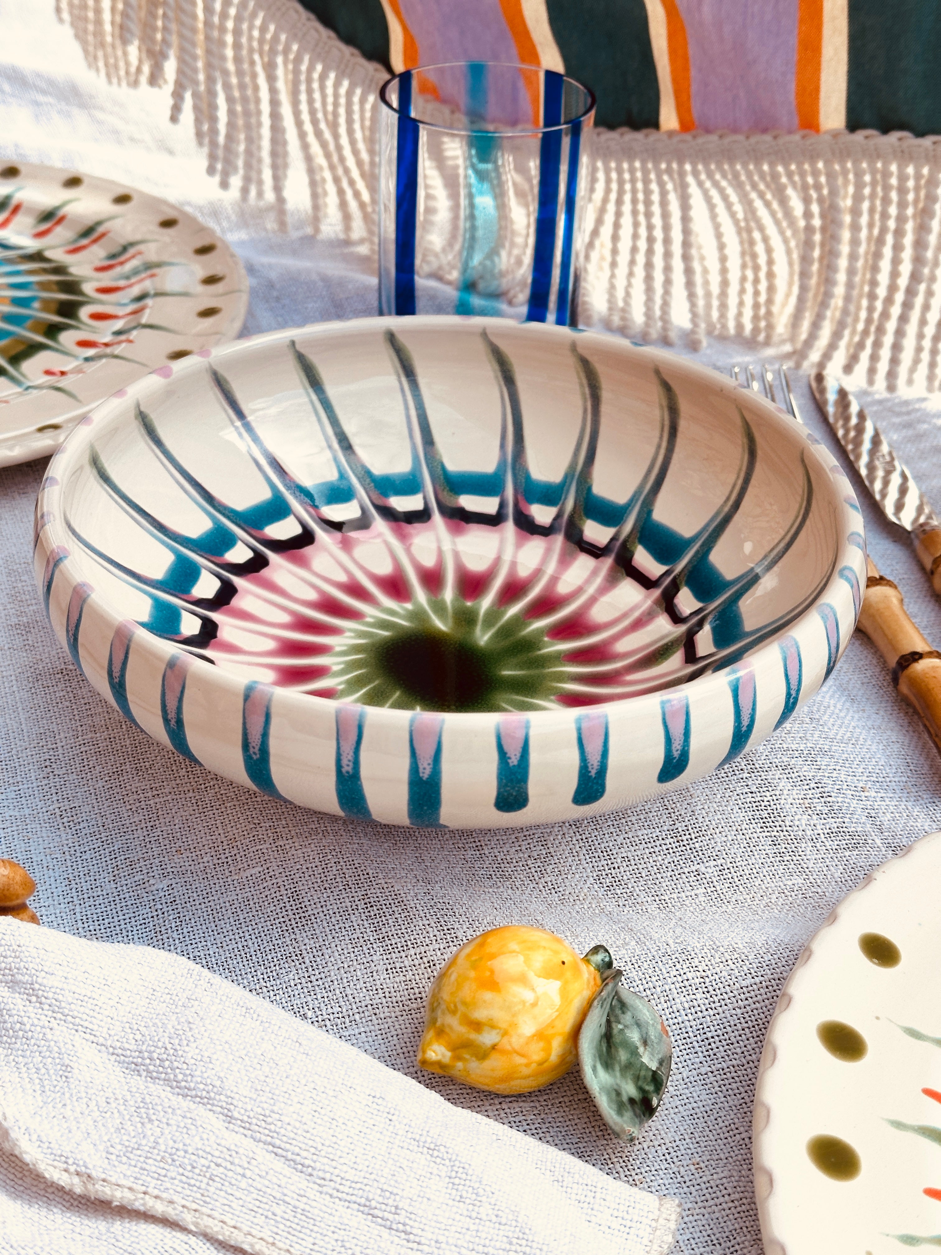 Psychodelic Bowl - 21cm "Bordo Tornito Amore"