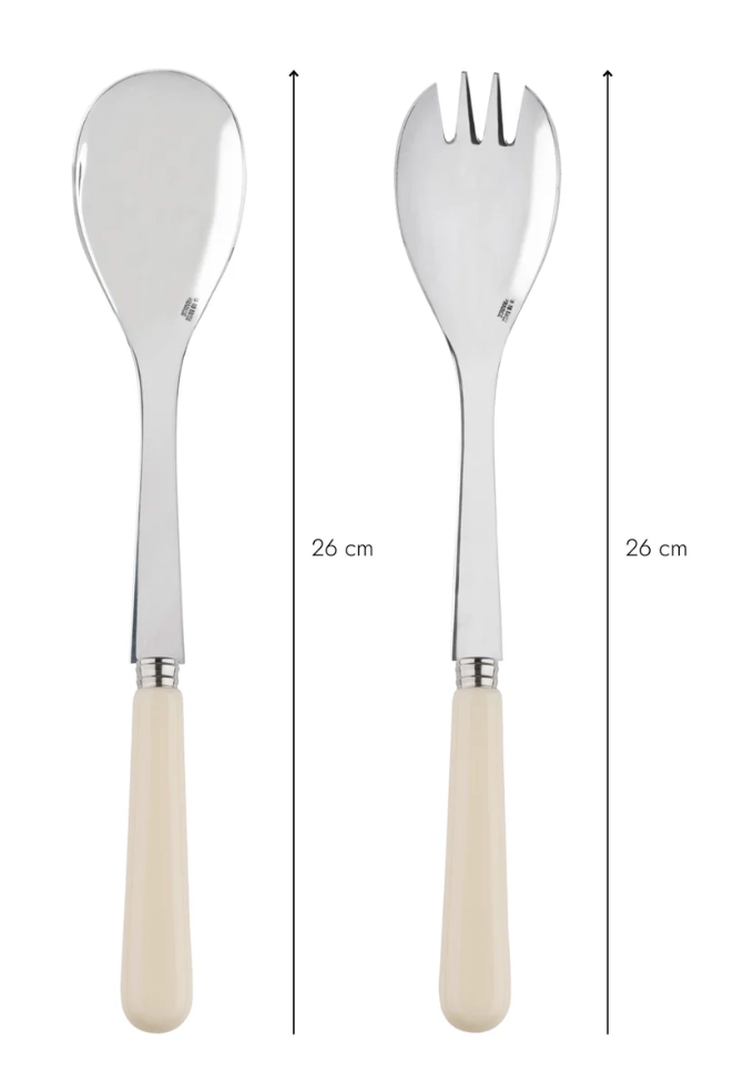 "Pop Avorio" Salad Besteck 2er Set