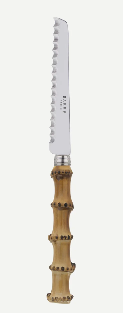 handgefertigtes "Vintage Look-a-like" Bamboo Tomatenmesser
