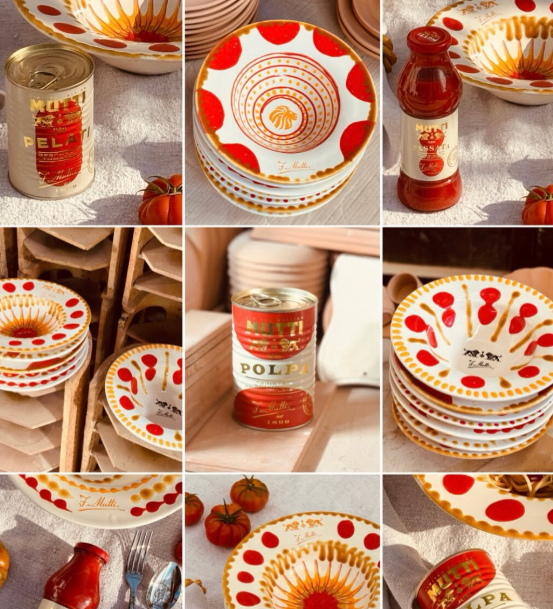 Handgefertigte Pastaschale 25 cm | Cappello di Prete "Mutti Edition"