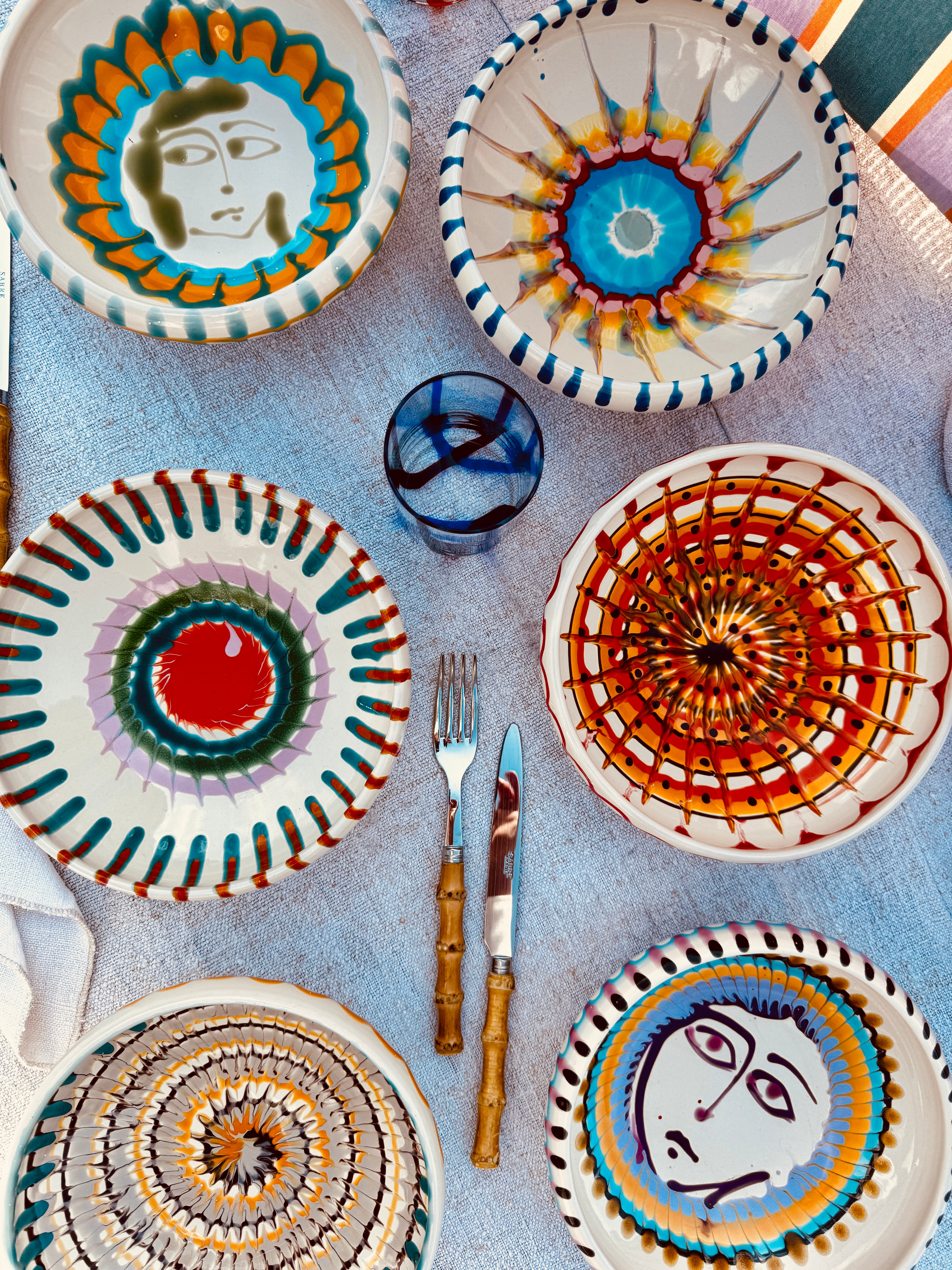 Schale Bordo Tornito "Riviera Mix" 6er Set