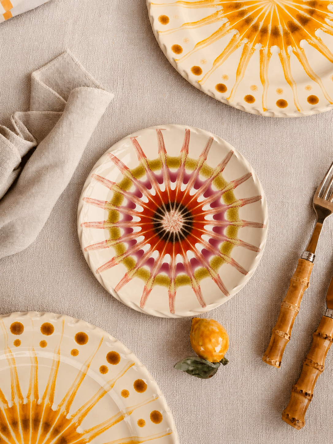 Handgefertigter kleiner Teller 16 cm | Dessert- & Brotteller