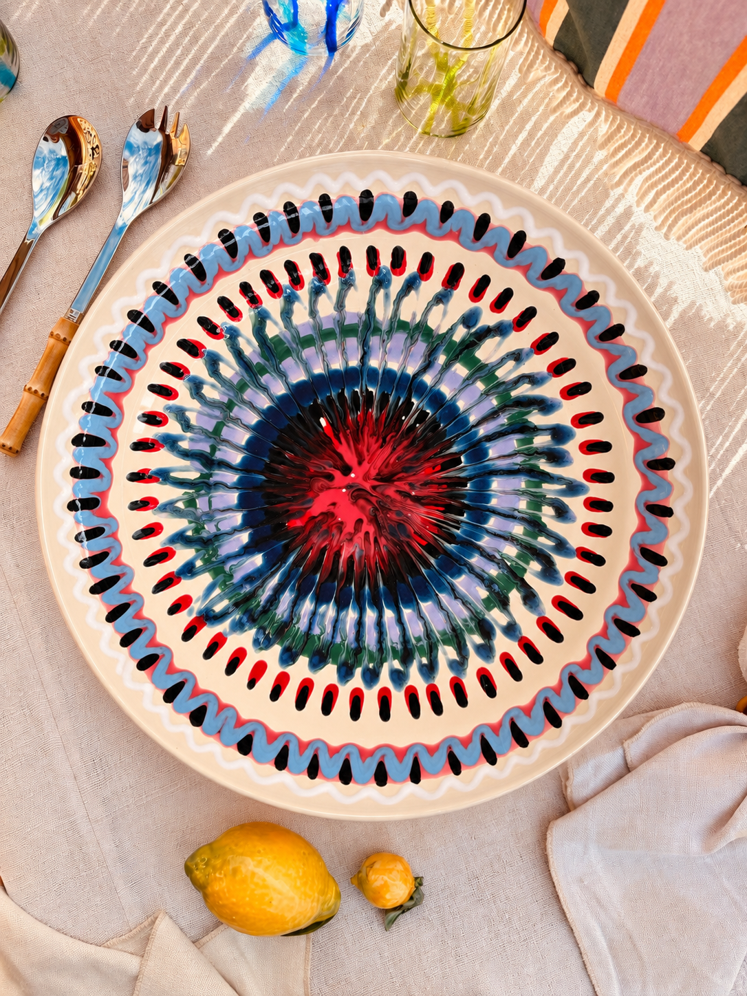 Studio Riviera Centerpiece Bowl 42 cm | Handmade in Italy