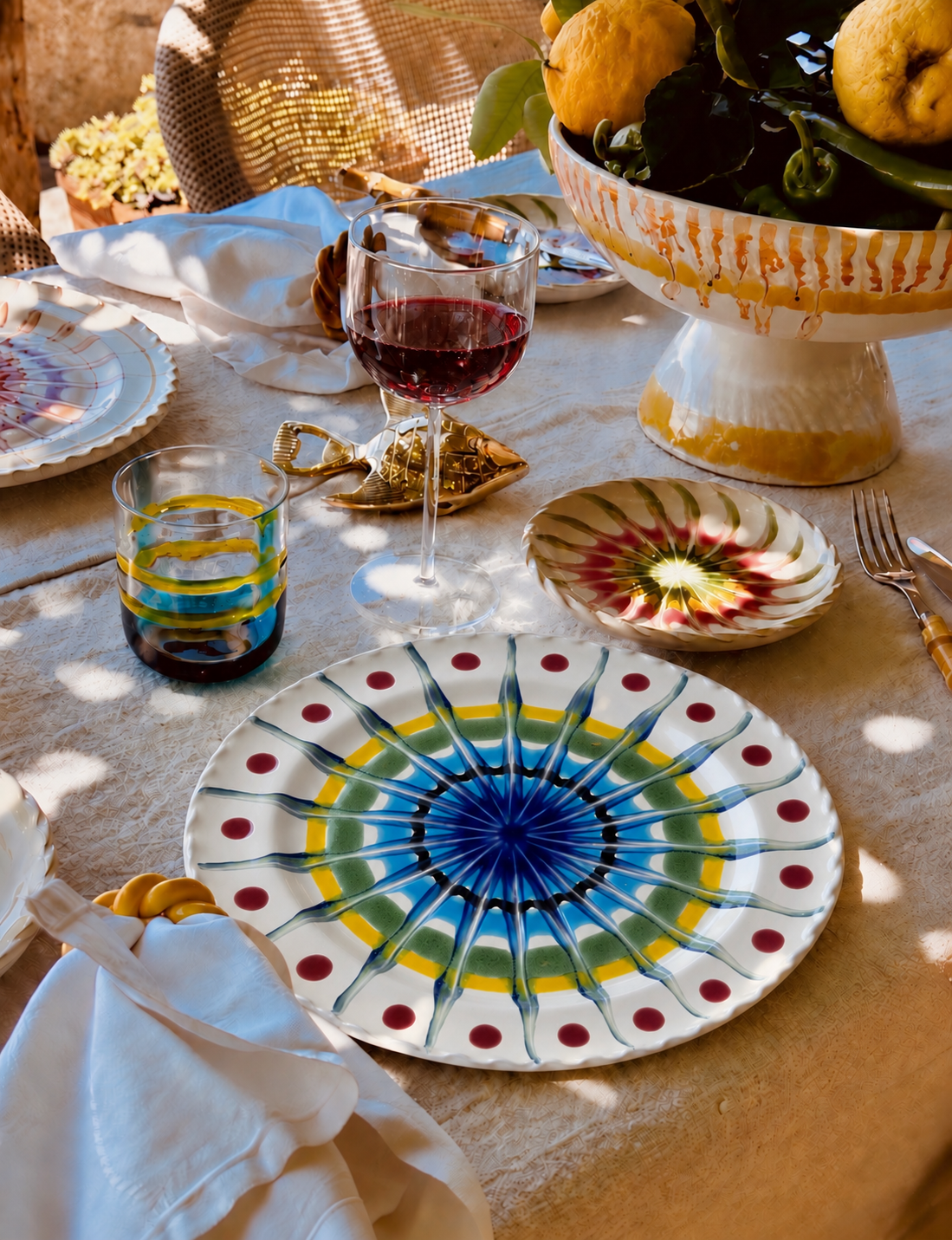 Handmade Italian Dinner Plate 27 cm | Large Ceramic Plate