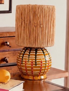 Handgefertigte Keramik Tischlampe 33 cm | Piccolo Mondo Riviera