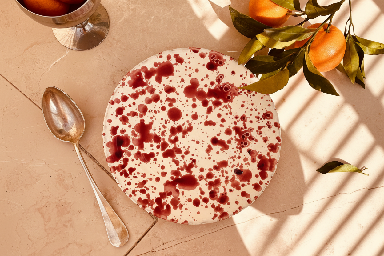 Antipasti Plate Schizzato "Blu"