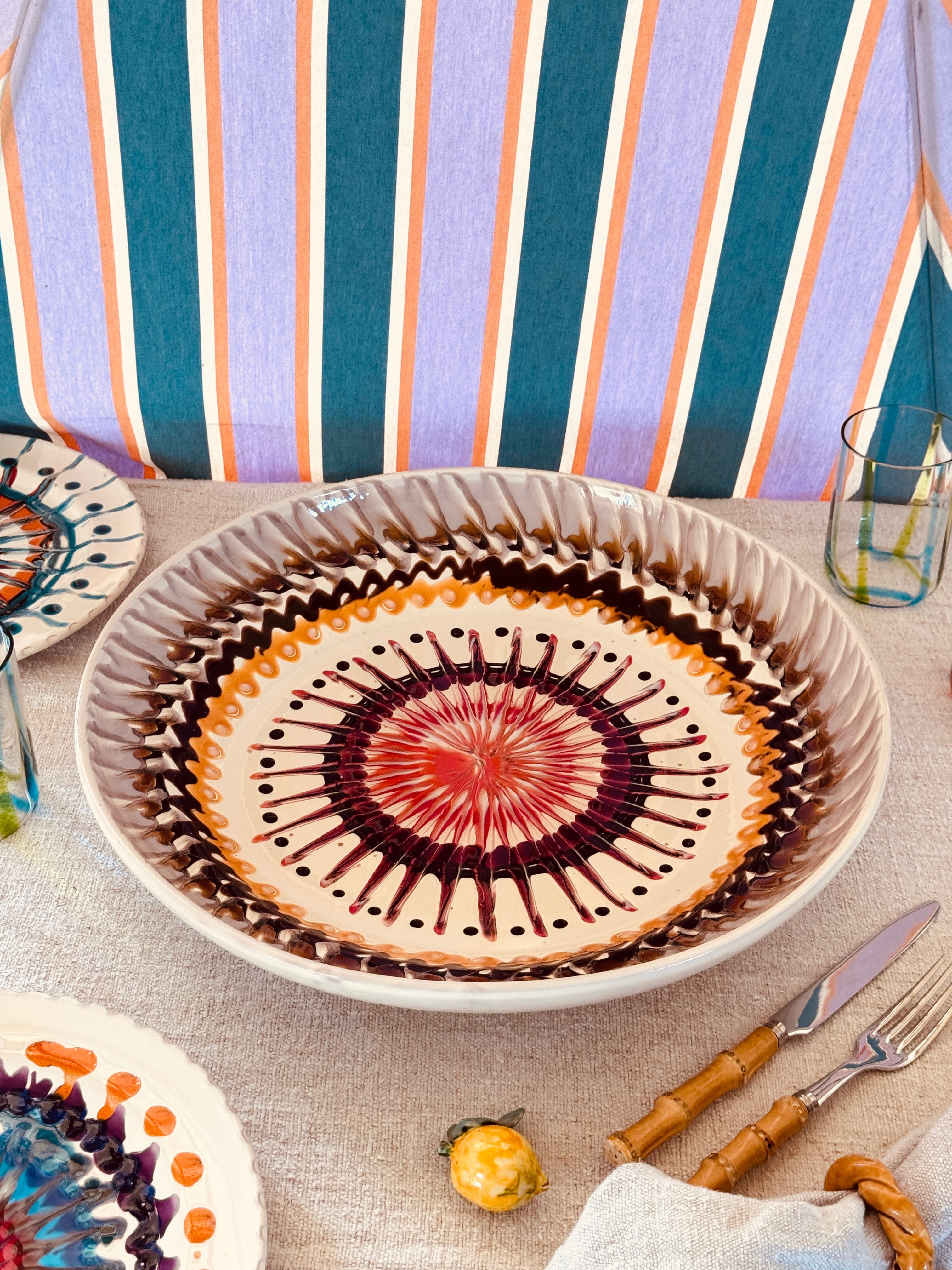 Studio Riviera Centerpiece Bowl 42 cm | Handmade in Italy