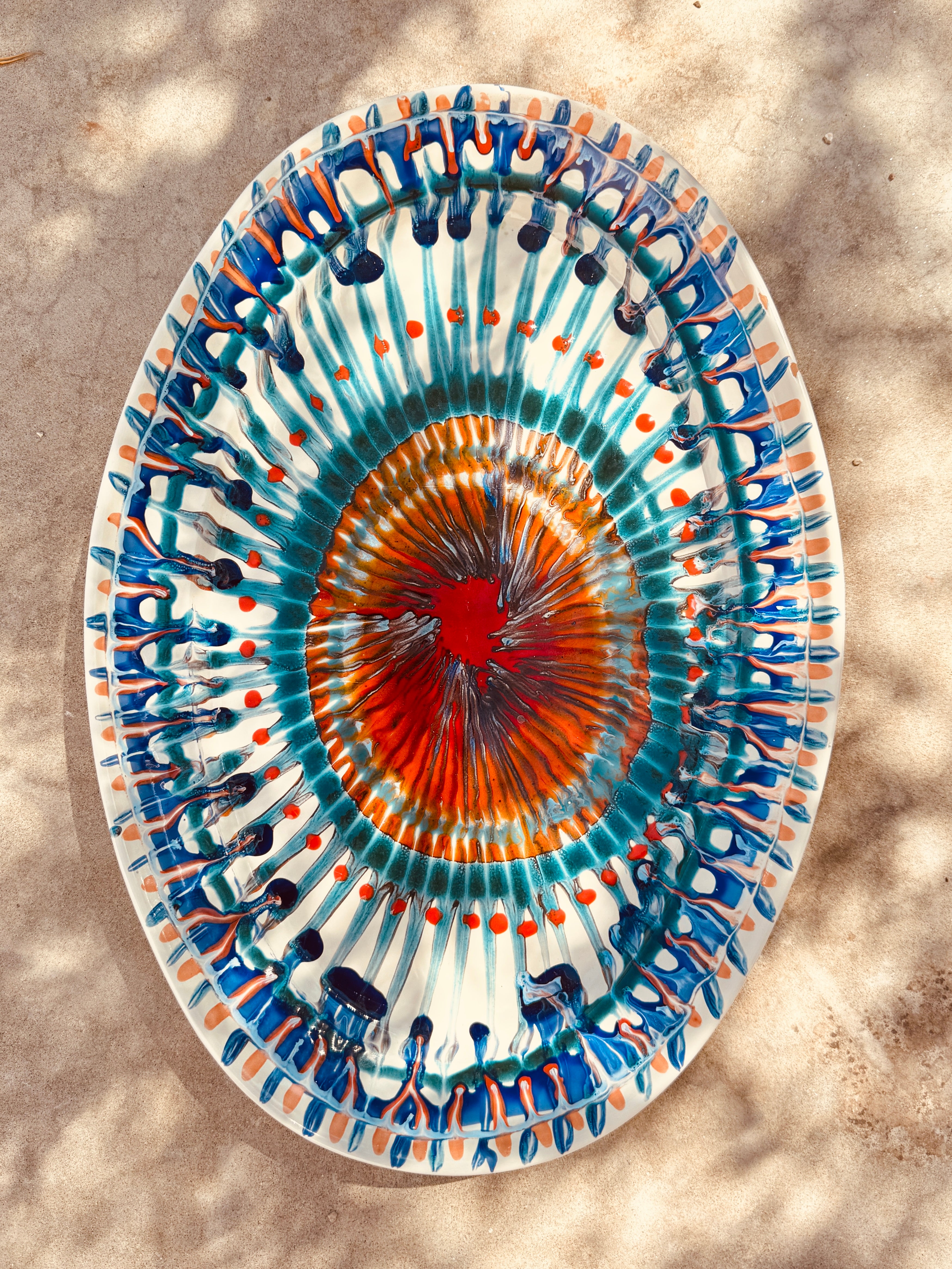 Studio Riviera Large Oval Centerpiece Platter 52 cm | One of a Kind