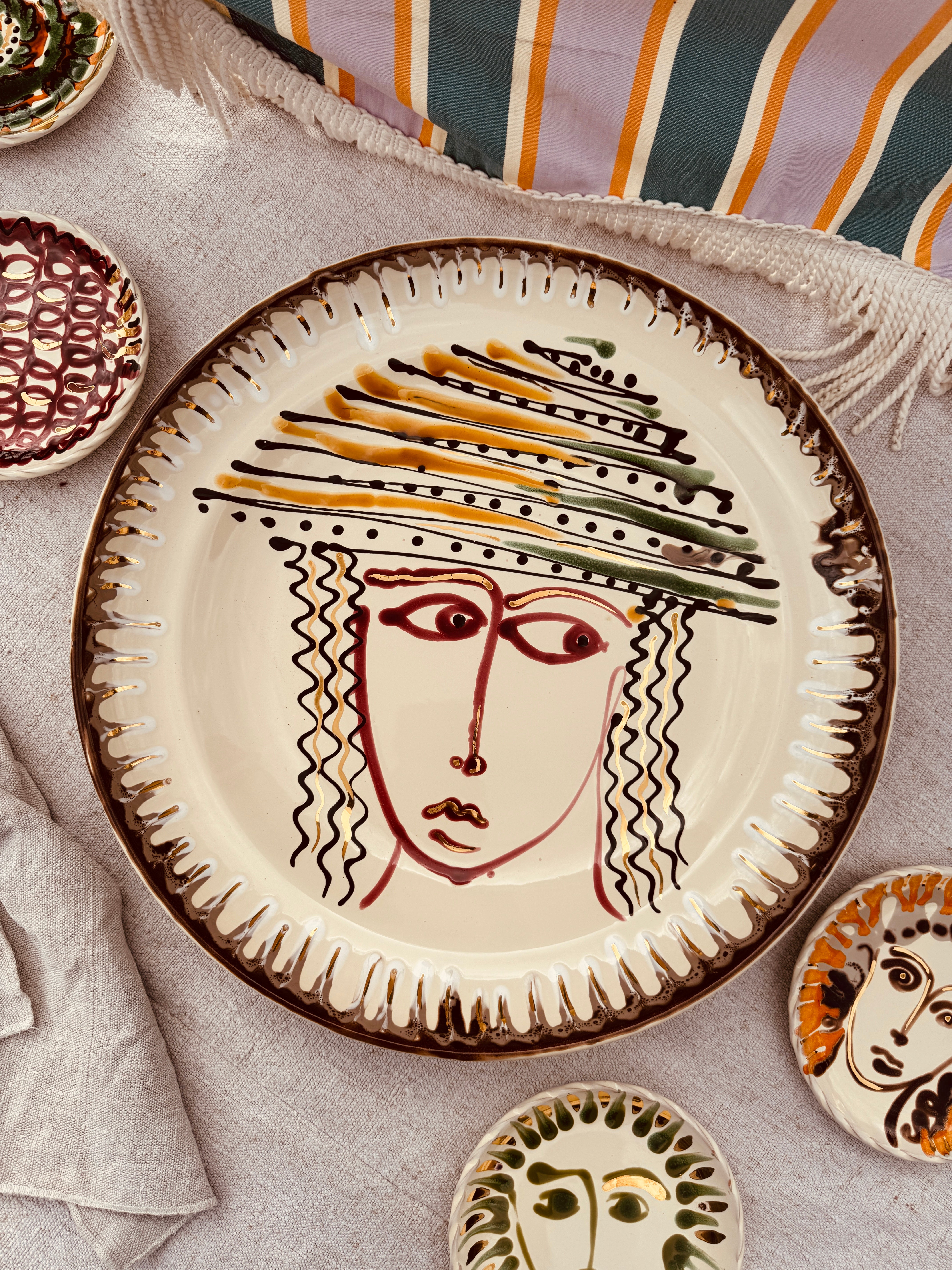 Large Psychodelic Bowl - 42cm "Christmas Limited Gold Edition"