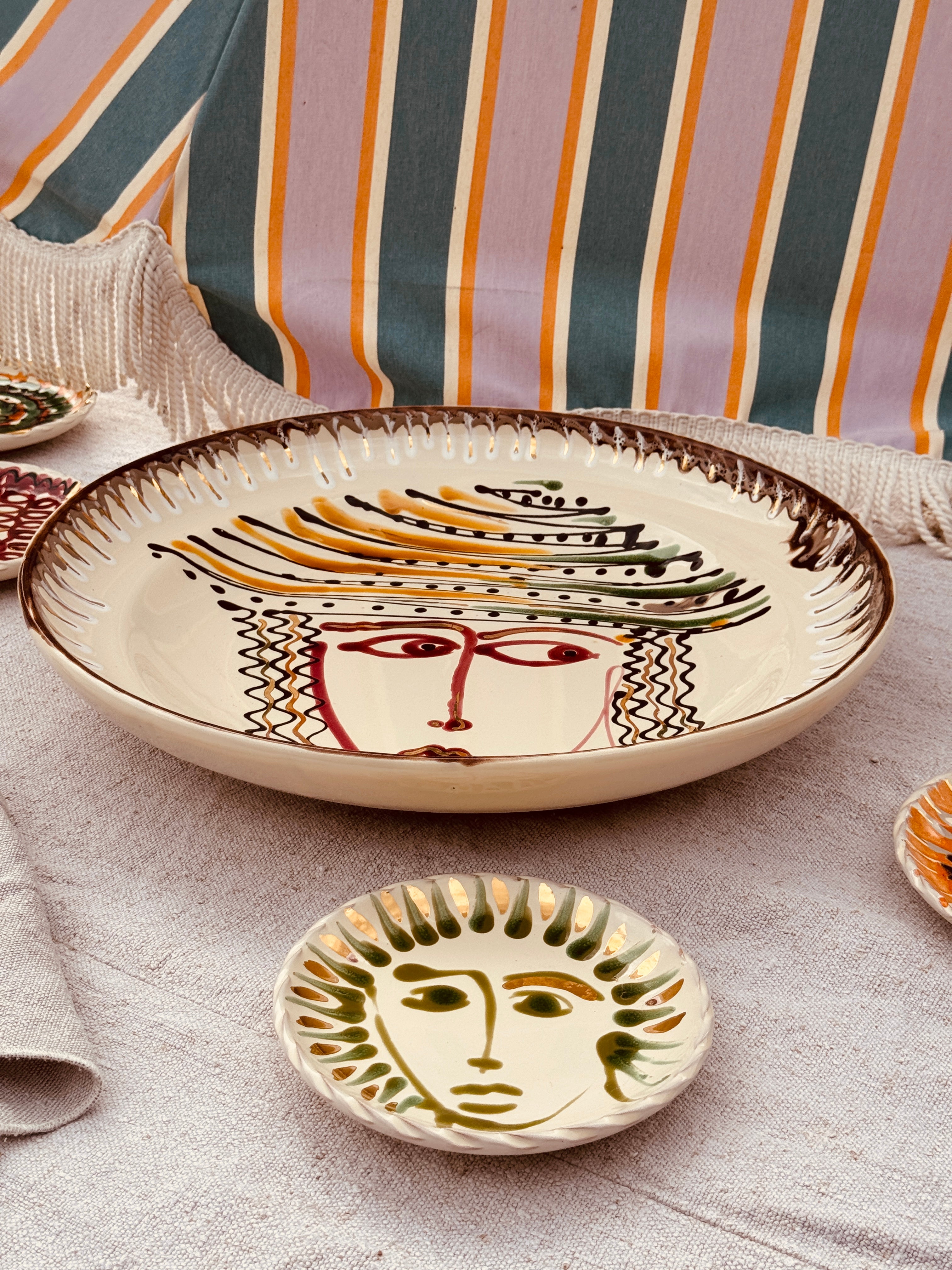 Large Psychodelic Bowl - 42cm "Christmas Limited Gold Edition"