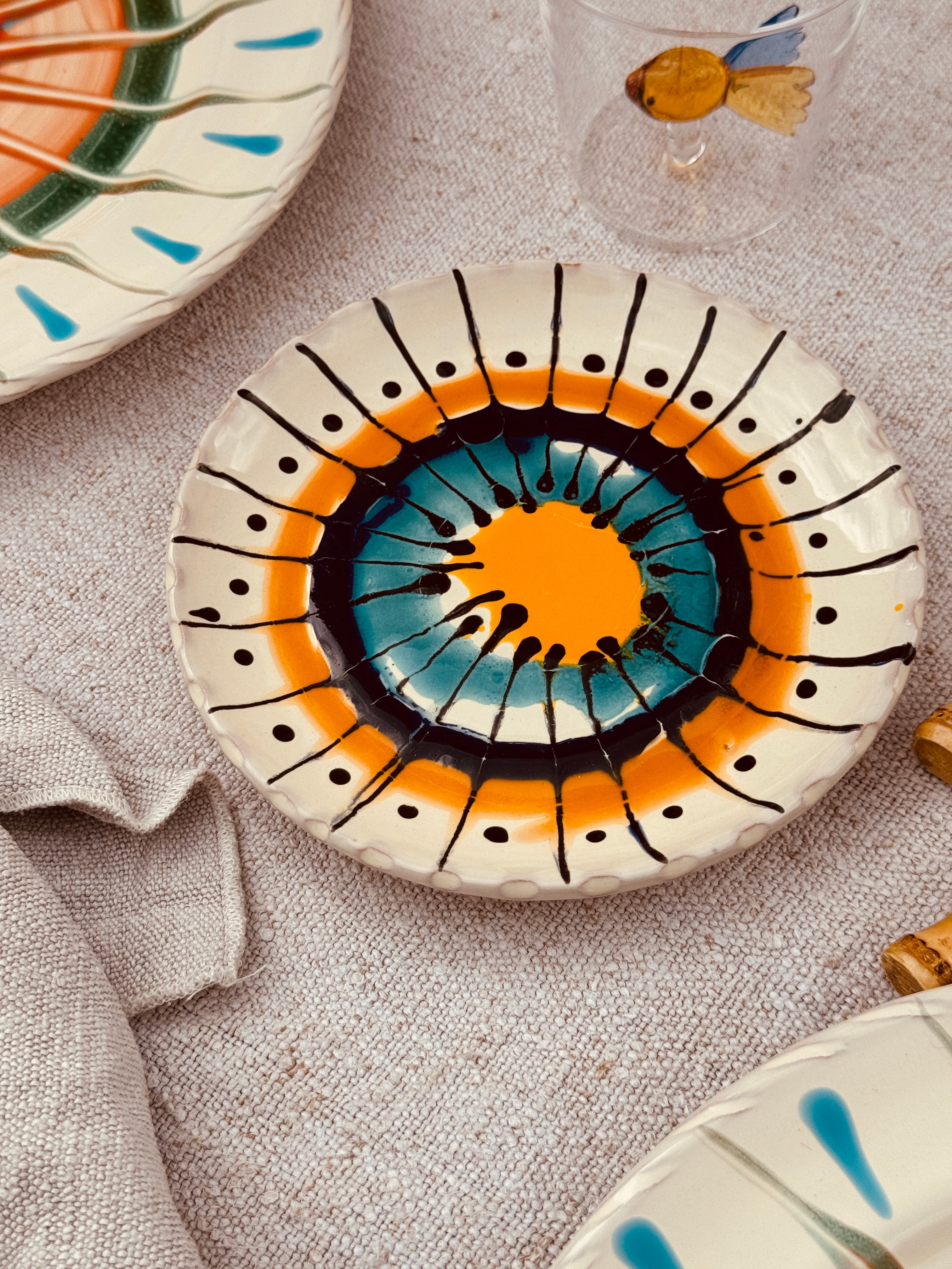 Unique Psychodelic Fruit Plate - 16cm "Opera Unica"