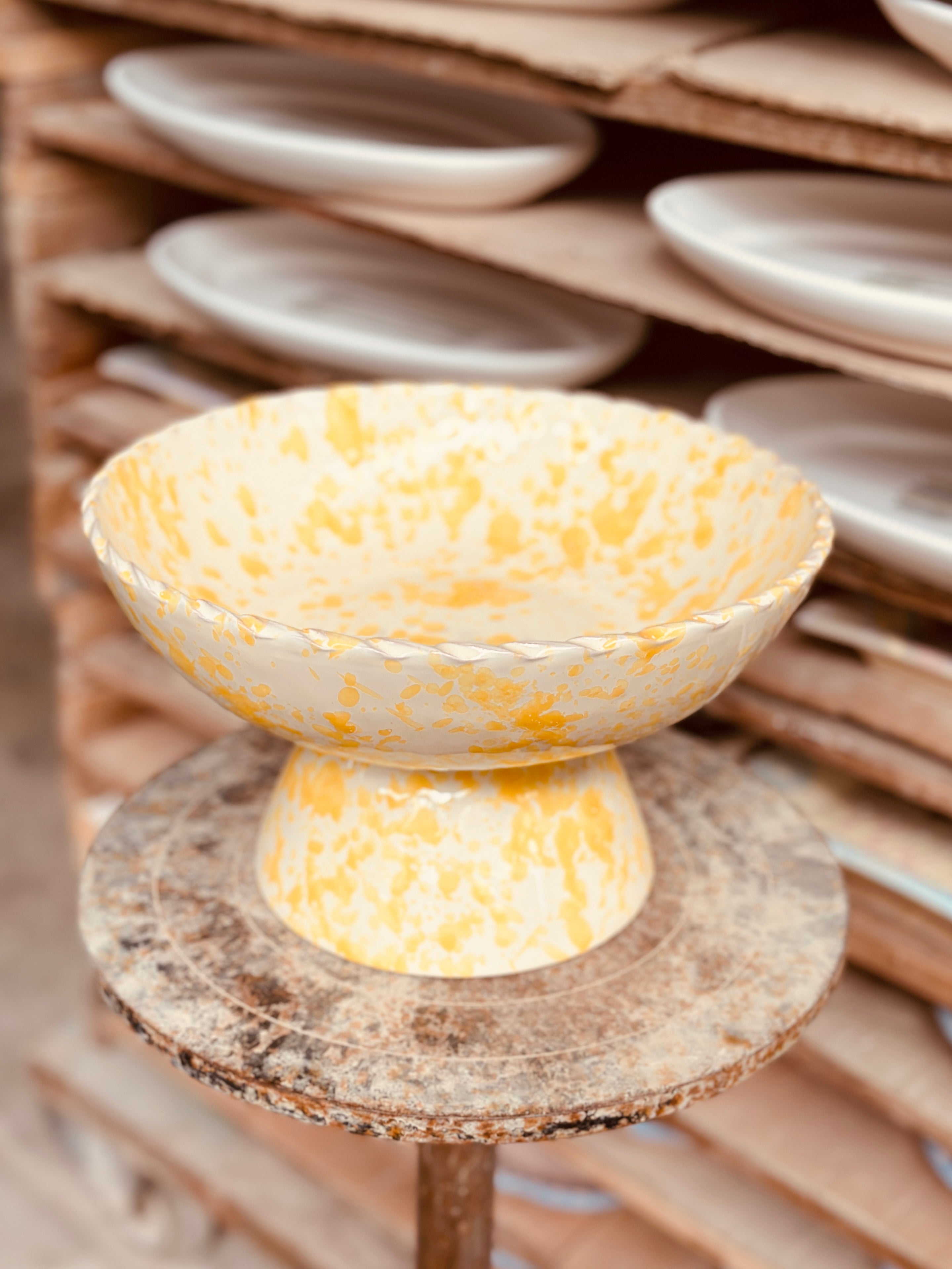 Schizzato High Bowl 26cm "Limone"
