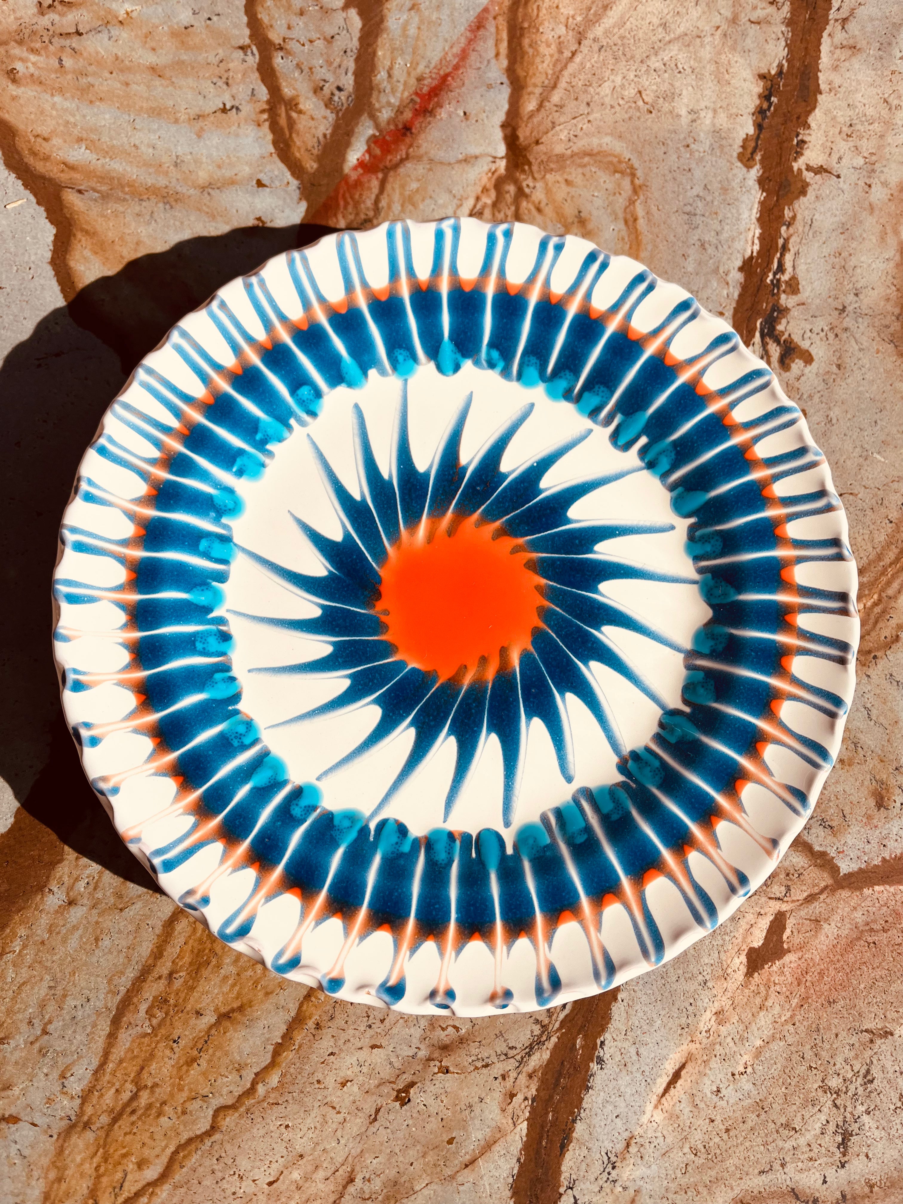 Psychodelic Antipasti / Dessertteller - 20 cm "Ciao Ciao Estate"