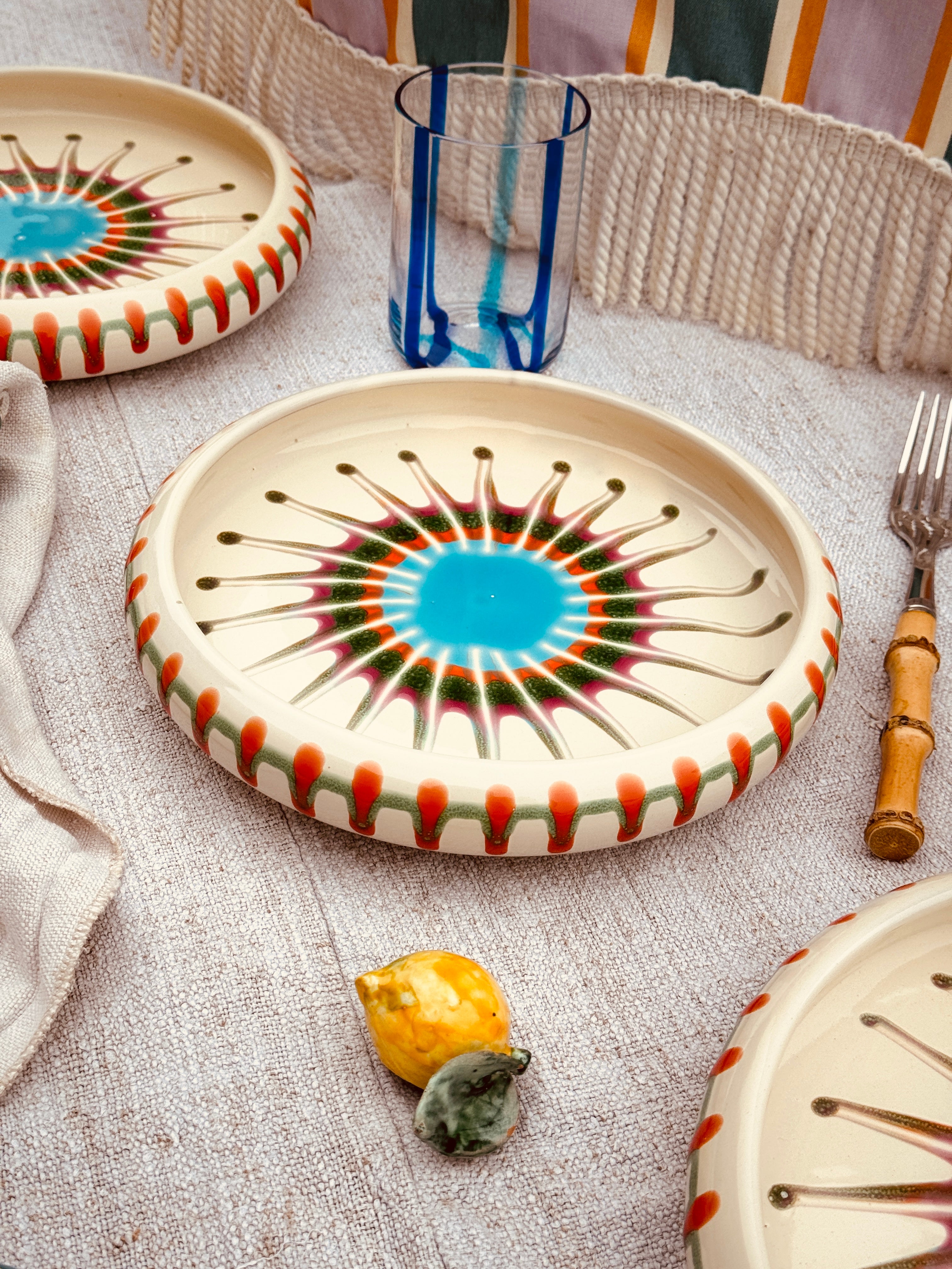 Psychodelic Frisbee Speiseteller - 25cm "Lido da Francesco"