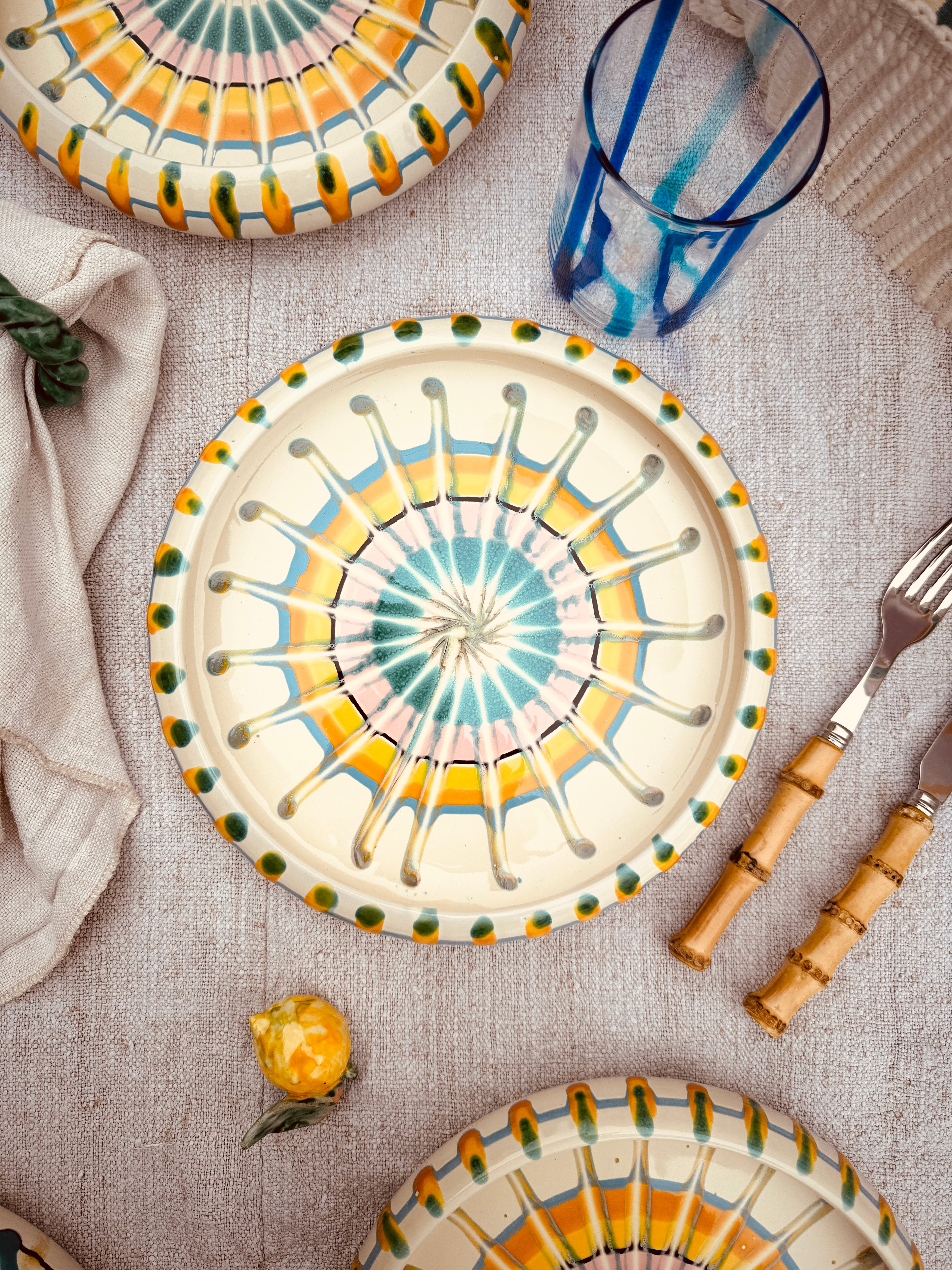 Psychodelic Frisbee Plate - 25cm "Lido da Franco"