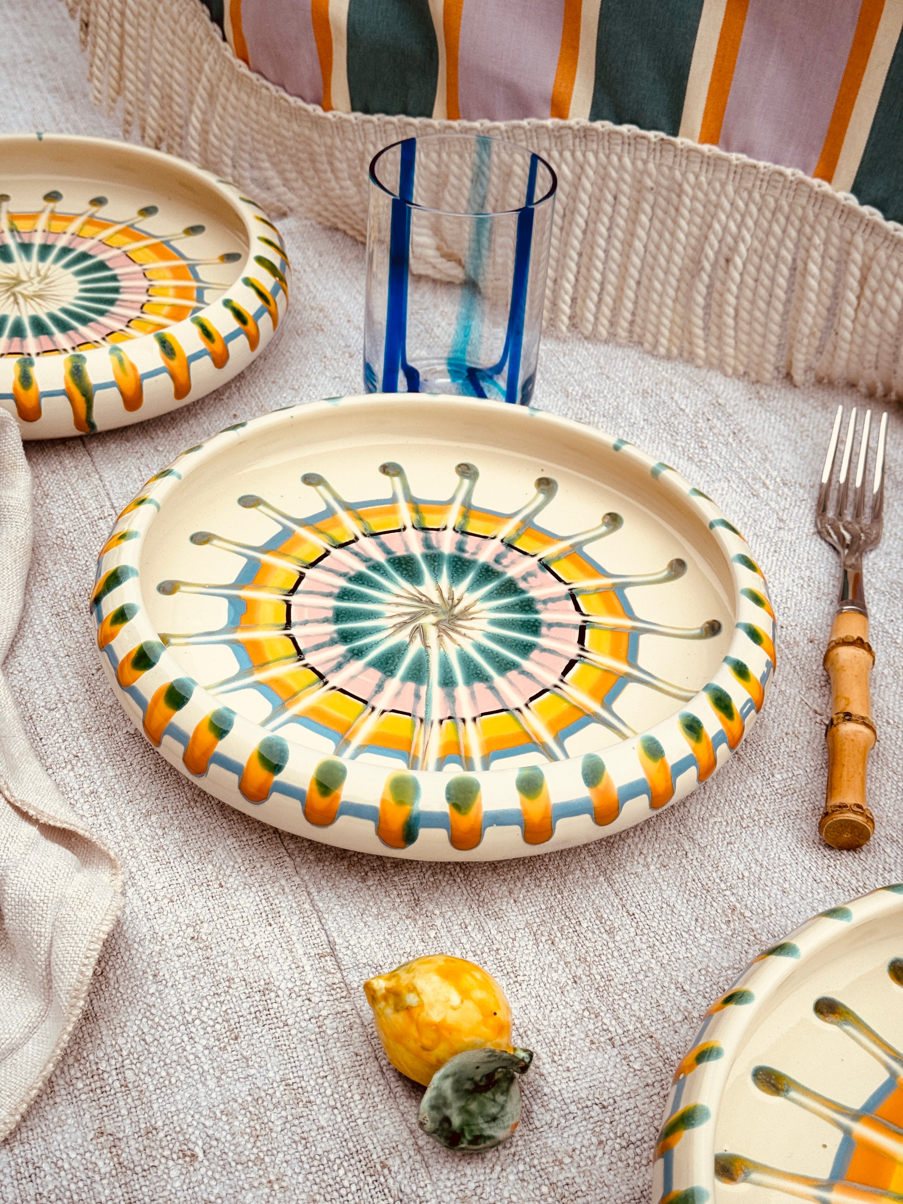 Psychodelic Frisbee Plate - 25cm "Lido da Franco"