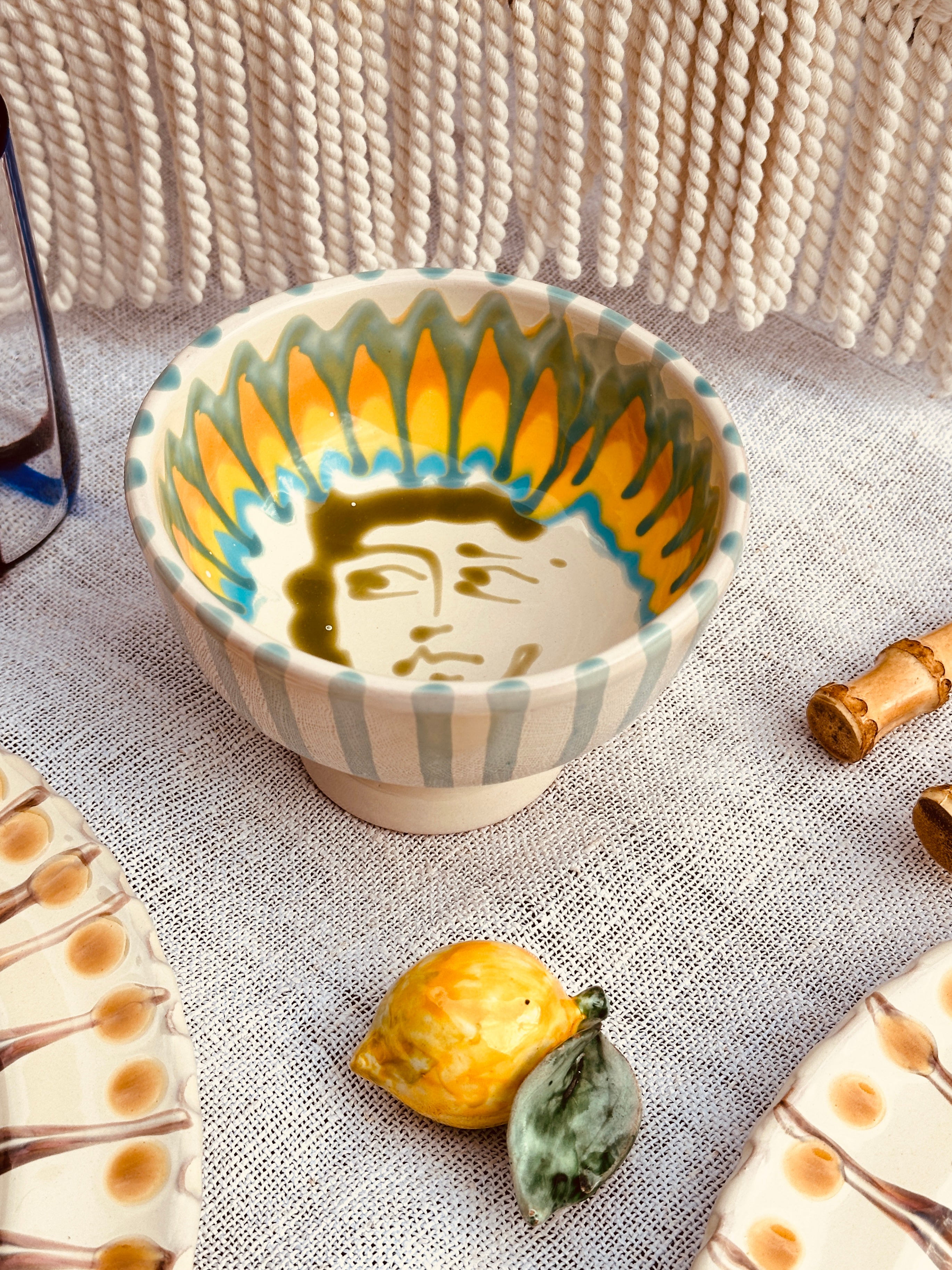 Psychodelic Viso Dessertschale mit Fuß „Gelato Fantastico Uno“