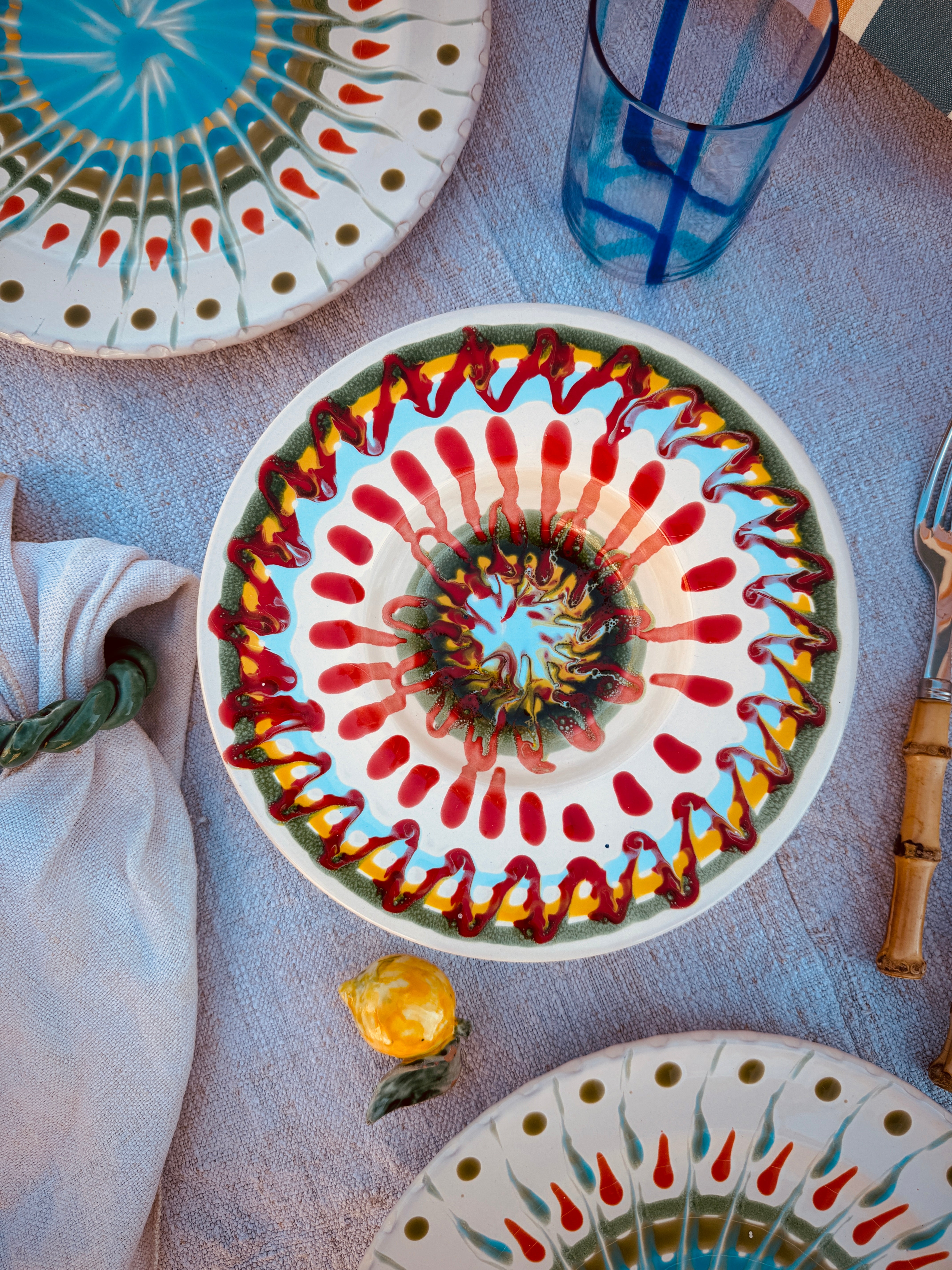 Psychodelic Schale Cappello di Prete 23cm "Einzelstück"