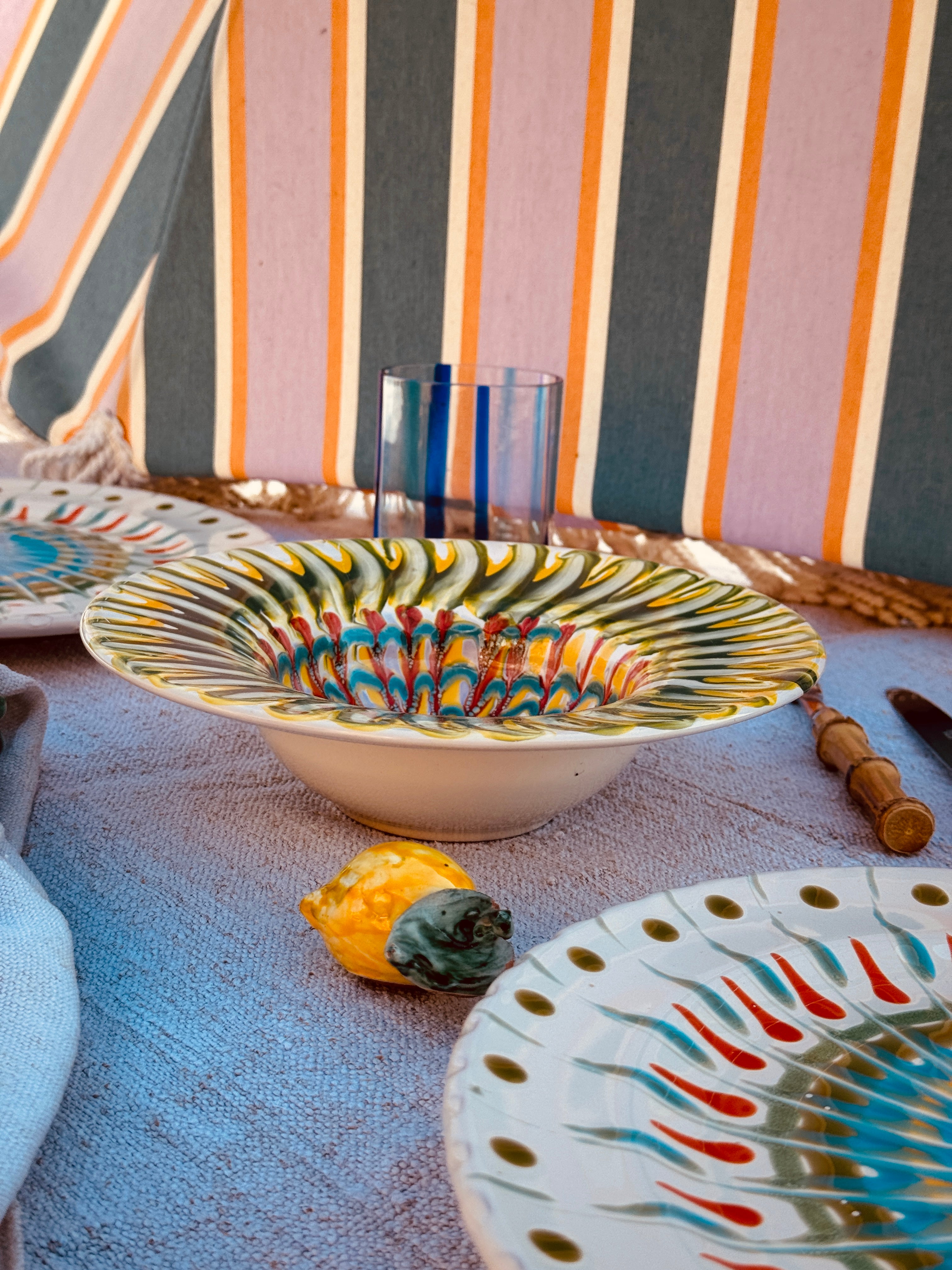 Psychodelic Schale Cappello di Prete 23cm "Einzelstück"