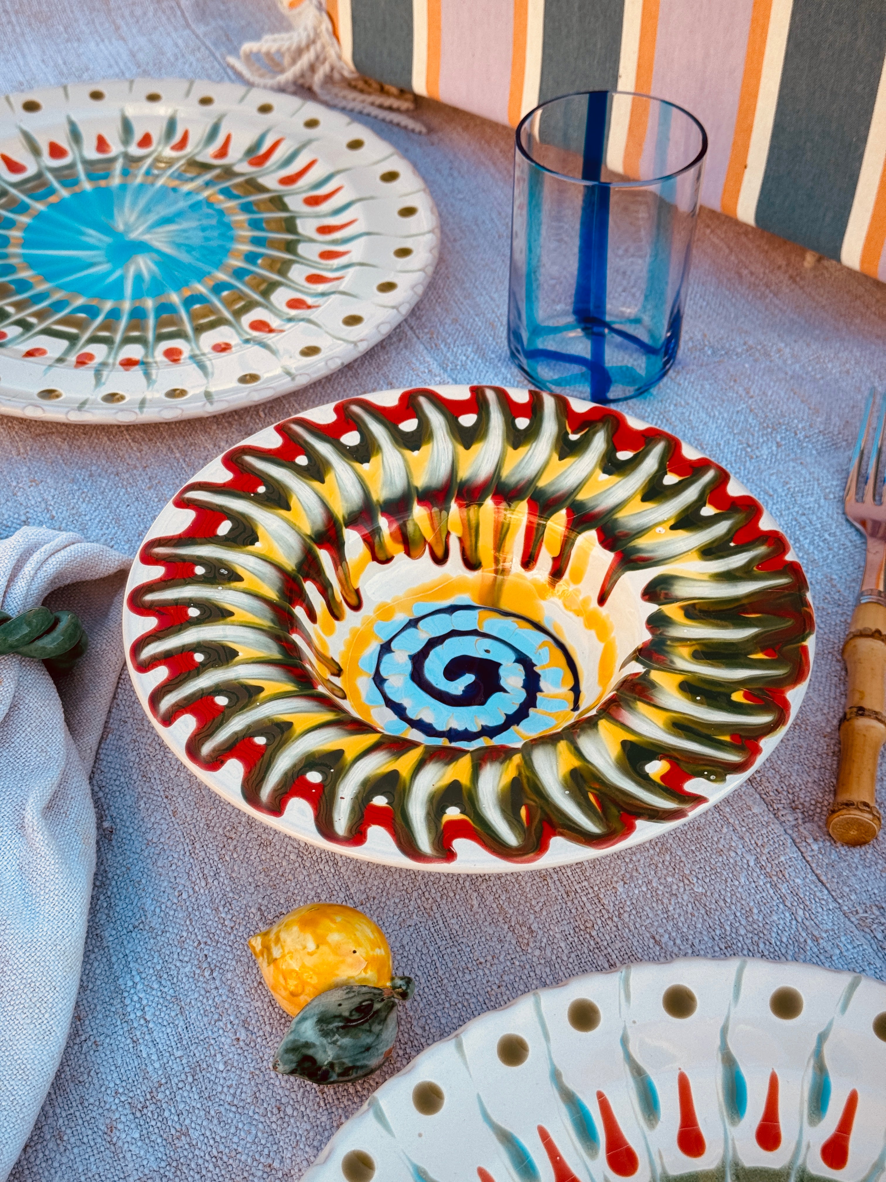 Psychodelic Schale Cappello di Prete 23cm "Einzelstück"