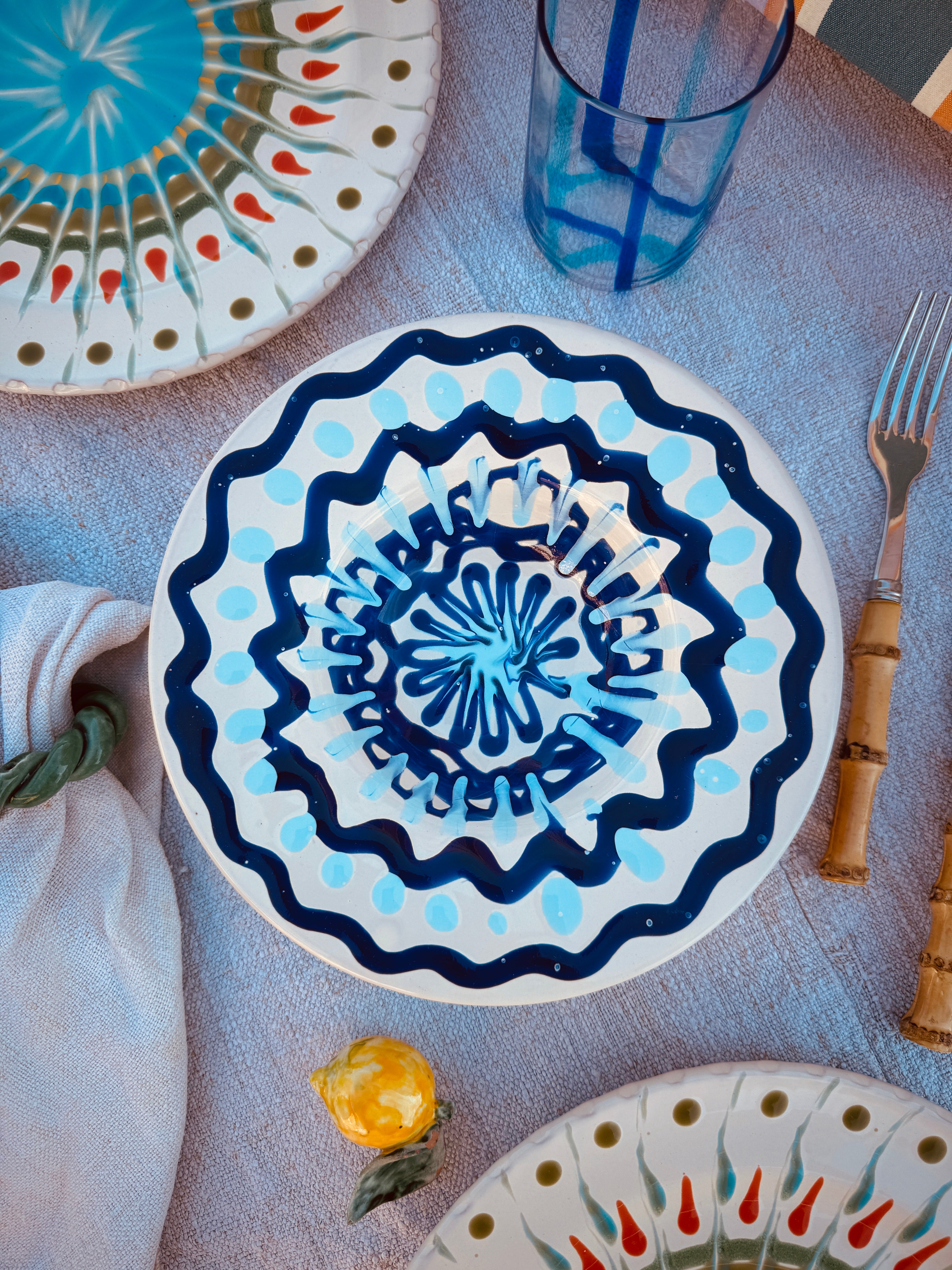 Psychodelic Schale Cappello di Prete 23cm "Einzelstück"