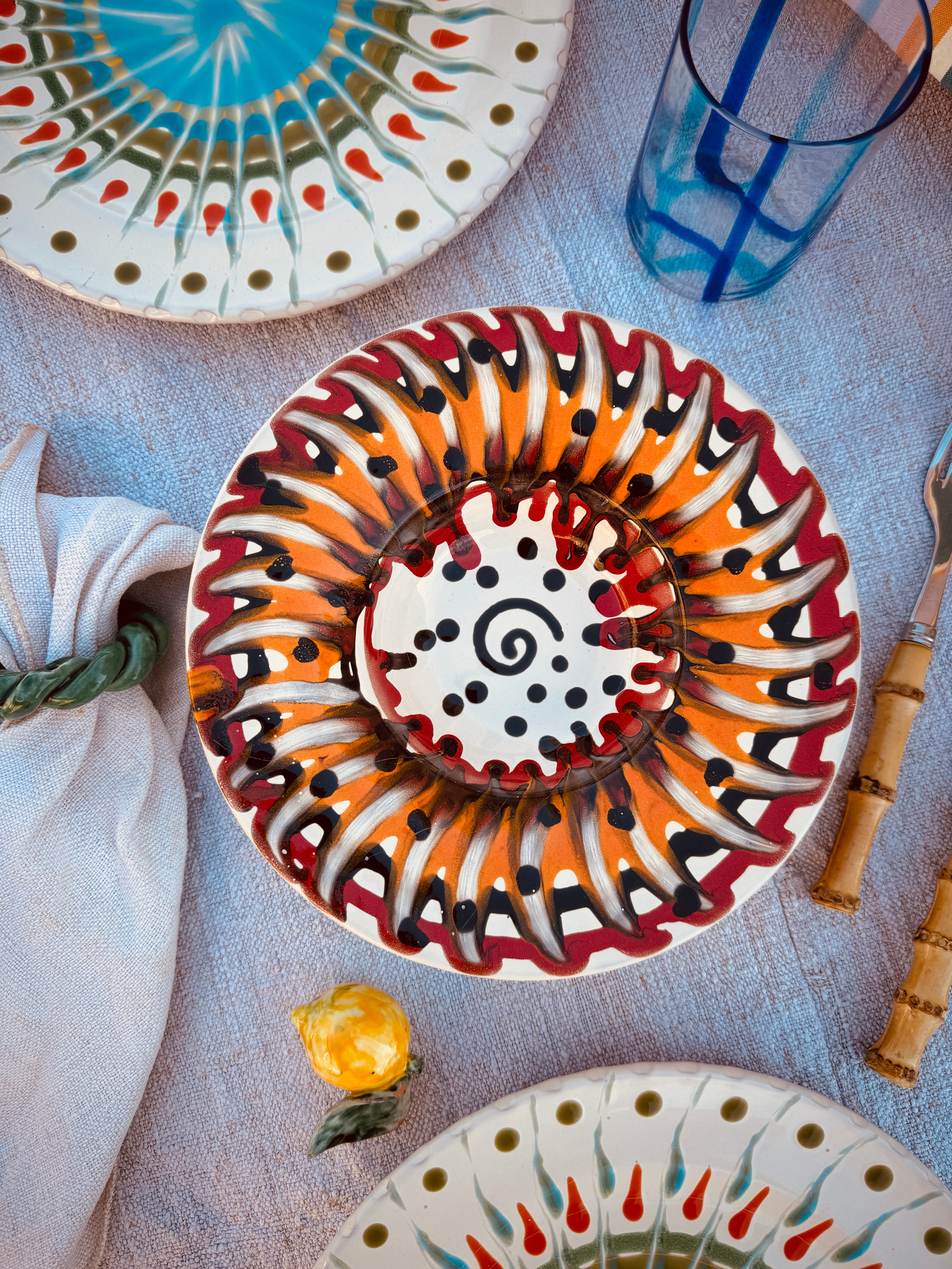 Psychodelic Schale Cappello di Prete 23cm "Einzelstück"