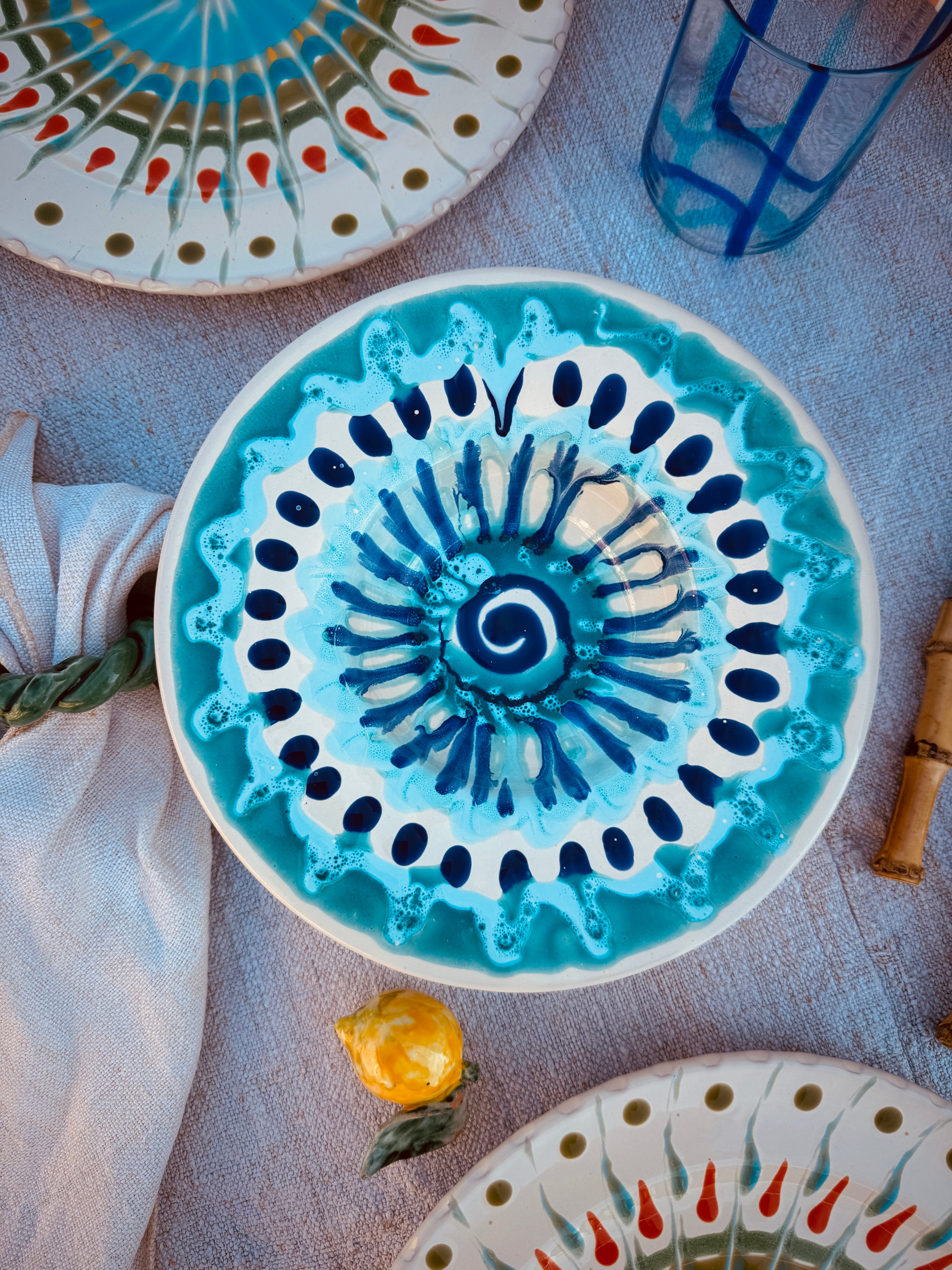 Psychodelic Schale Cappello di Prete 23cm "Einzelstück"