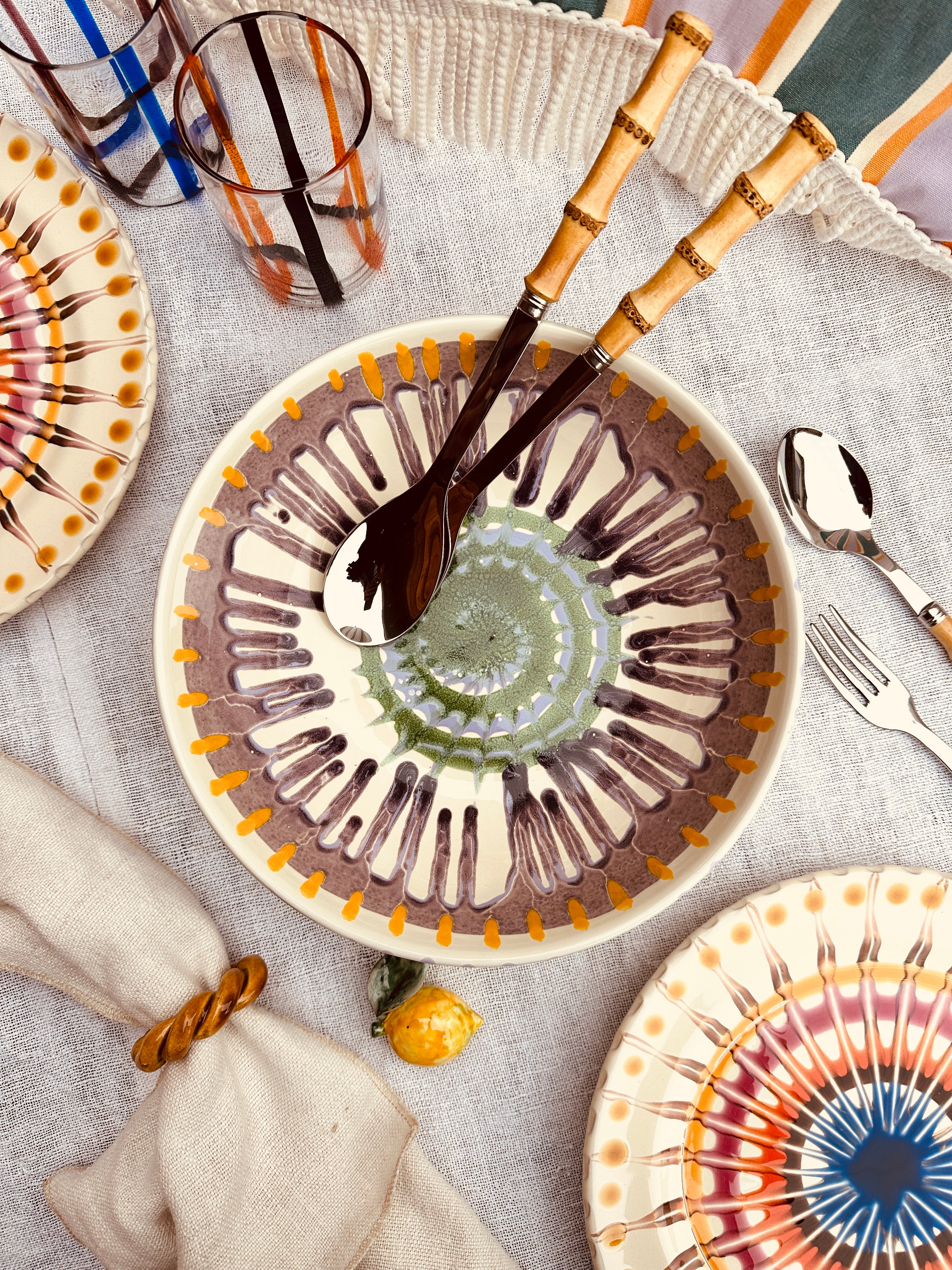 Psychodelic Salad Bowl - 26cm "Polignano"
