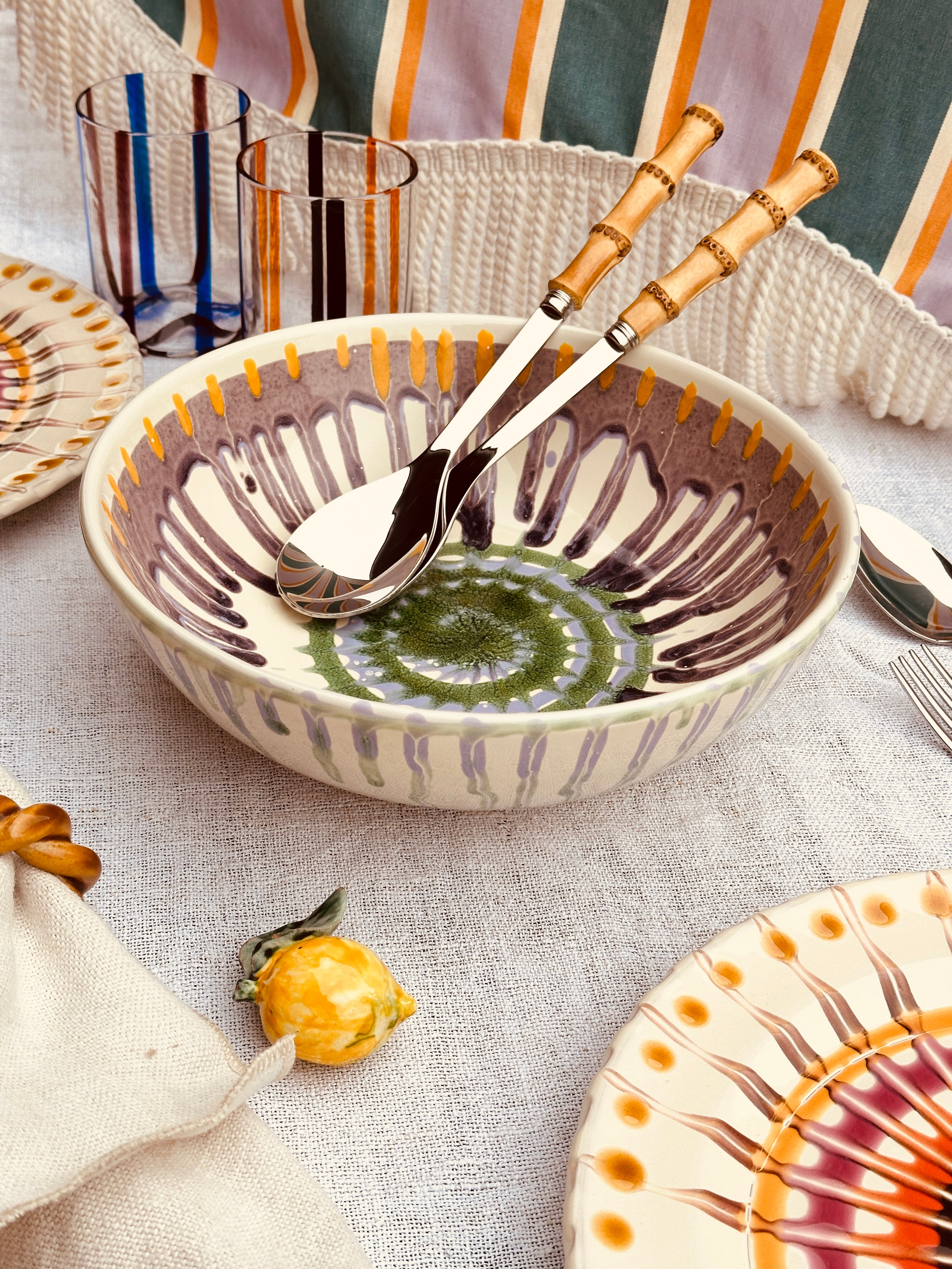 Psychodelic Salad Bowl - 26cm "Polignano"