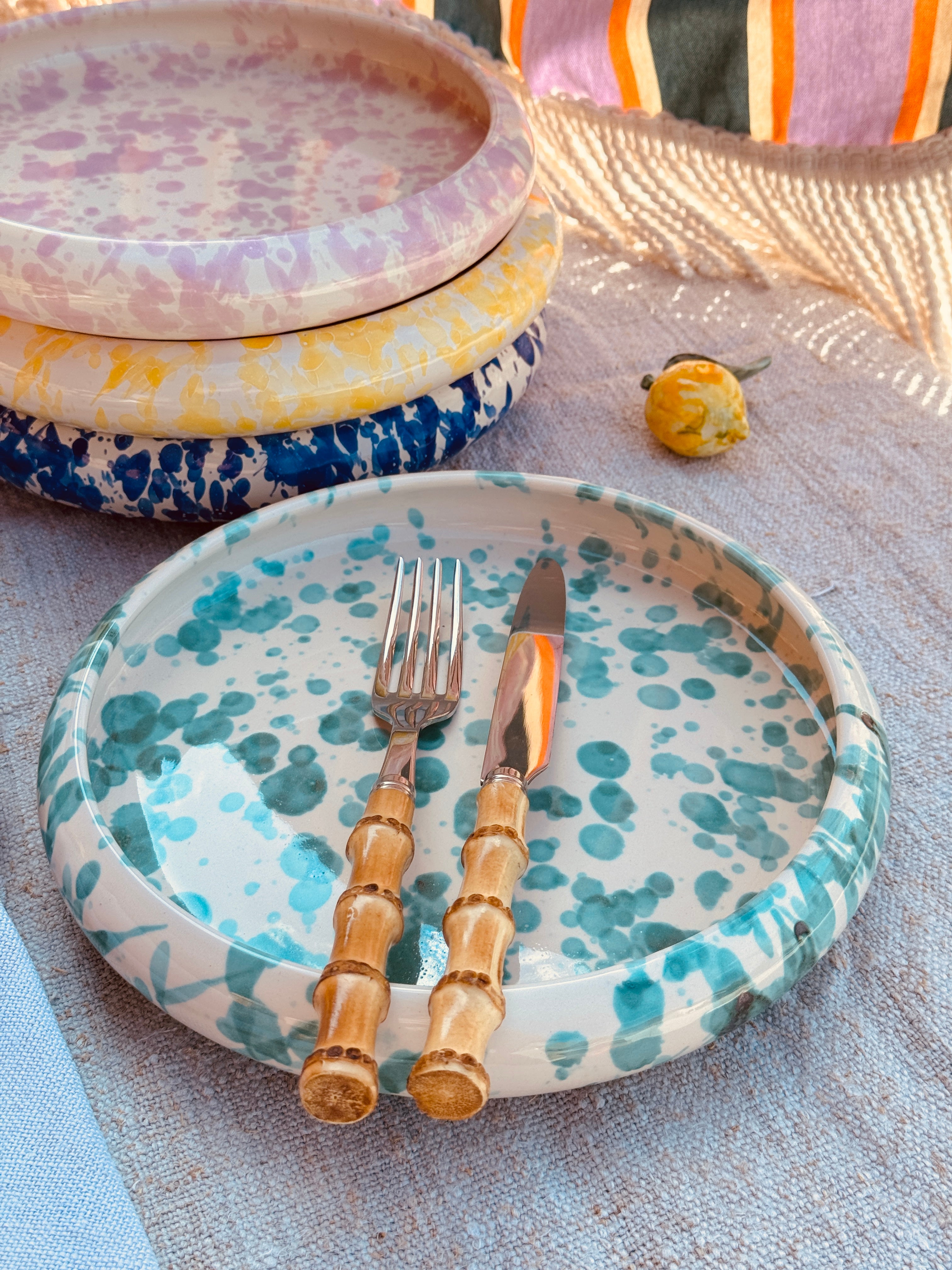 Frisbee Plate Schizzato "Colour Mix" Set of 4