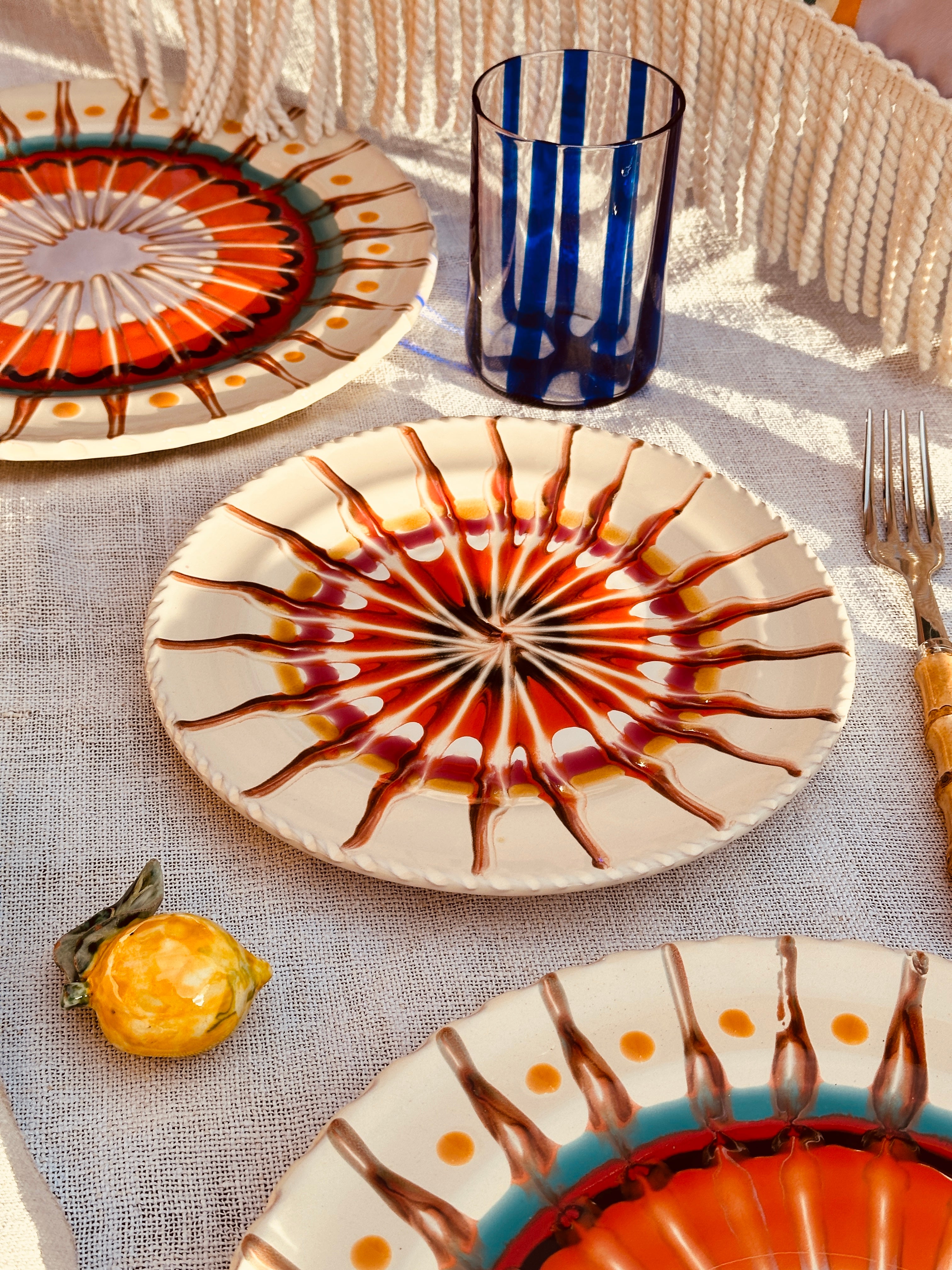 Psychodelic Antipasti Plate - 20 cm "Amore Giovanna"