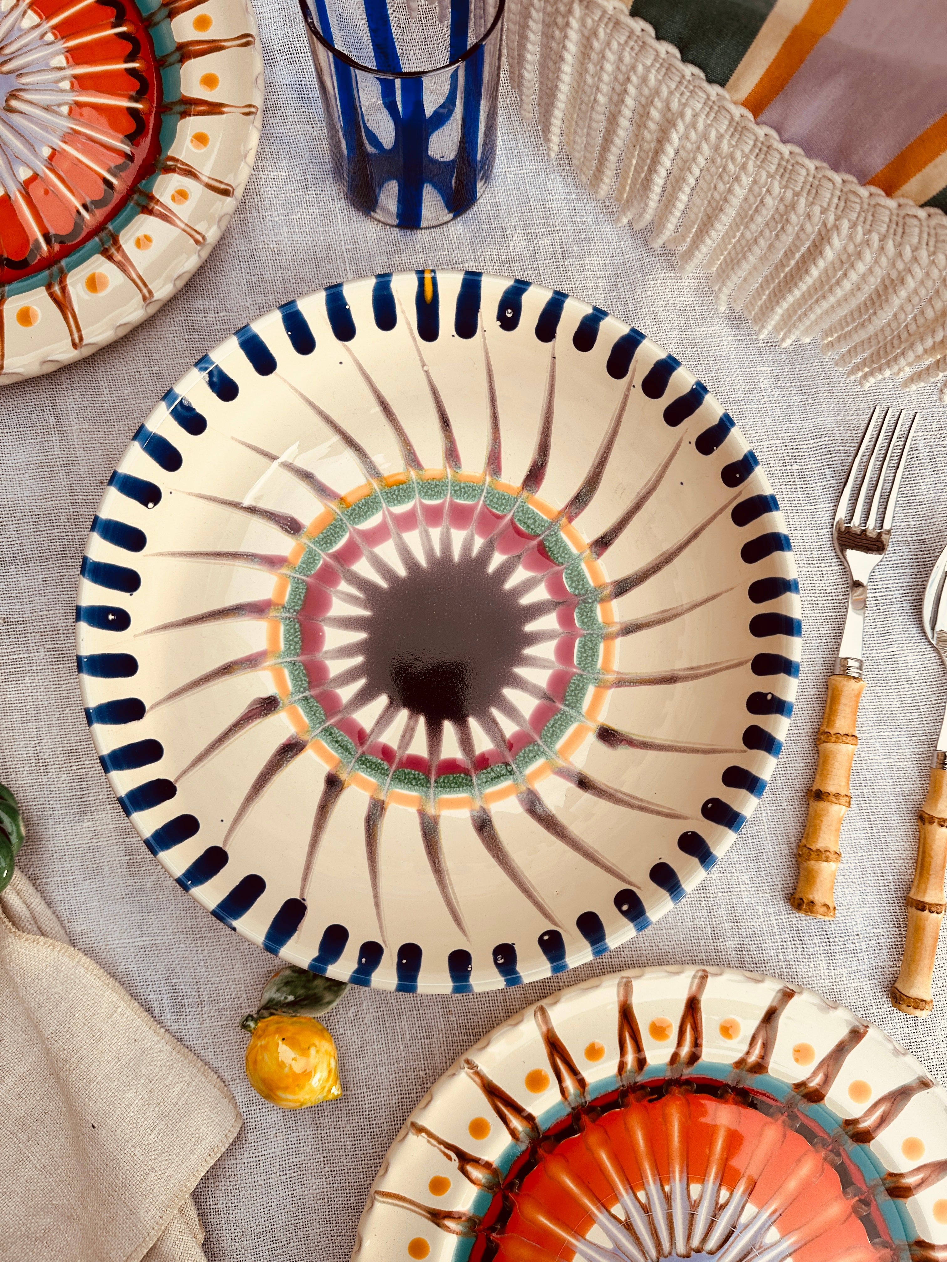 Psychodelic Salad Bowl - 26cm "Alberobello Trulli"