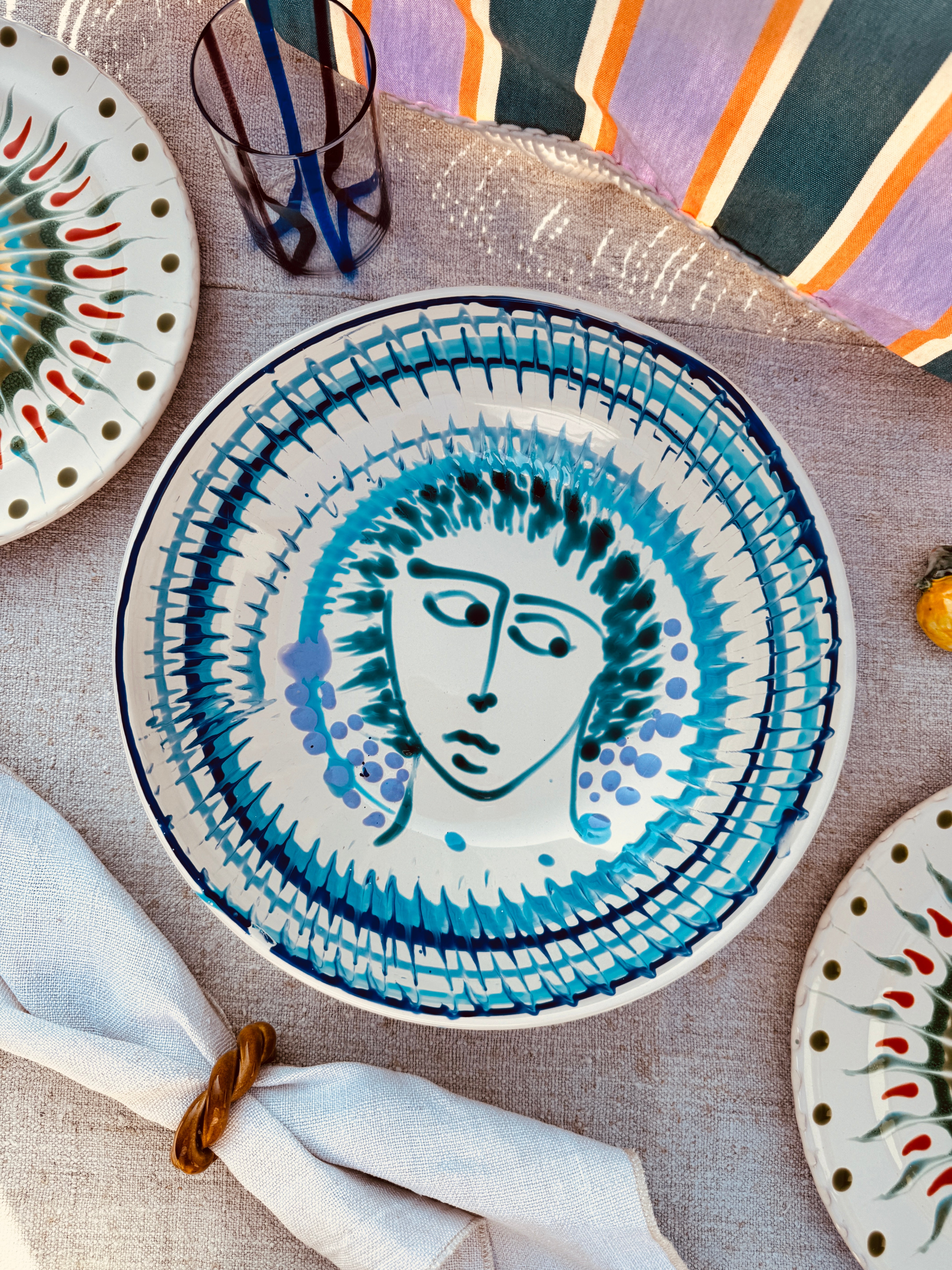 Salatschale Psychodelic & Viso - 30cm “Unikat Einzelstück - nur 1 x erhältlich"