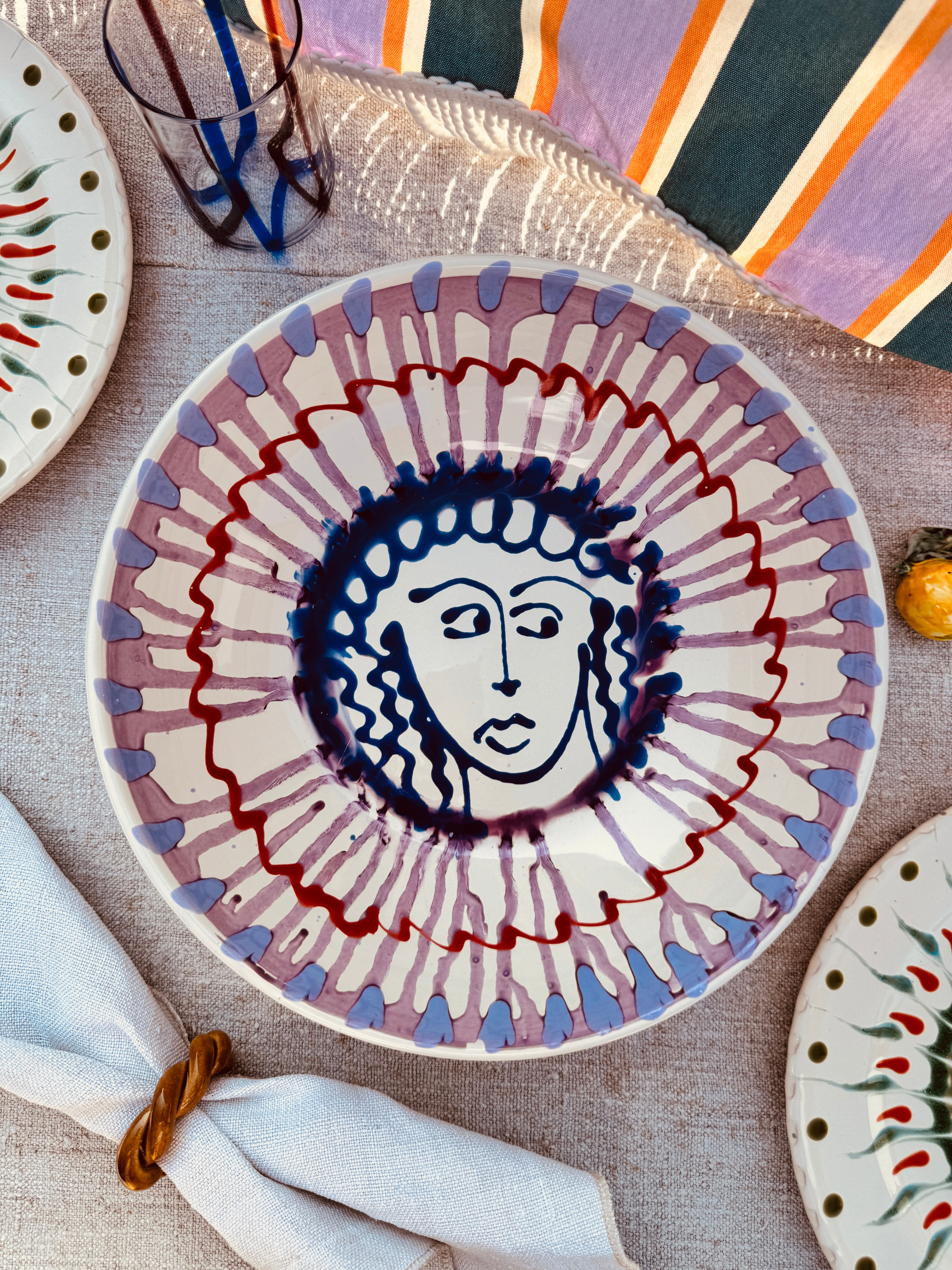 Salatschale Psychodelic & Viso - 30cm “Unikat Einzelstück - nur 1 x erhältlich"