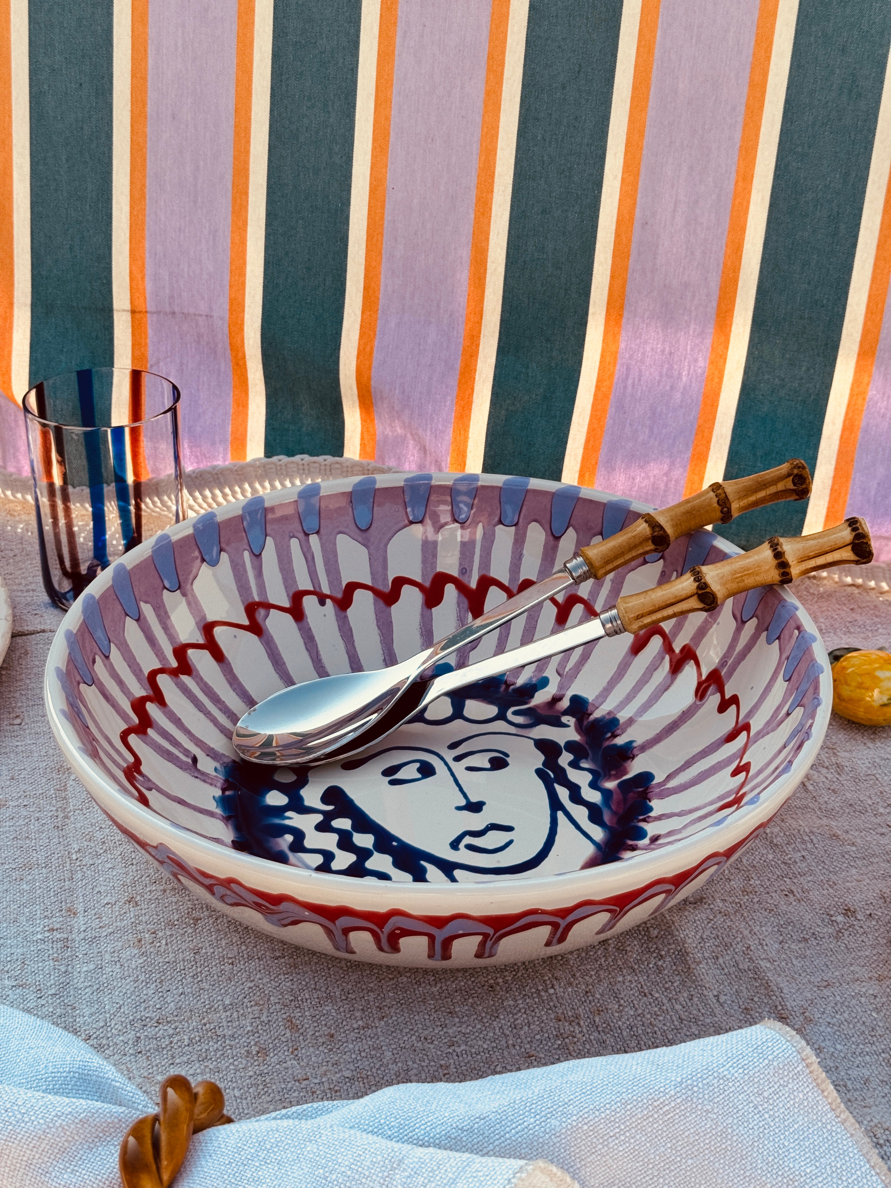 Salatschale Psychodelic & Viso - 30cm “Unikat Einzelstück - nur 1 x erhältlich"