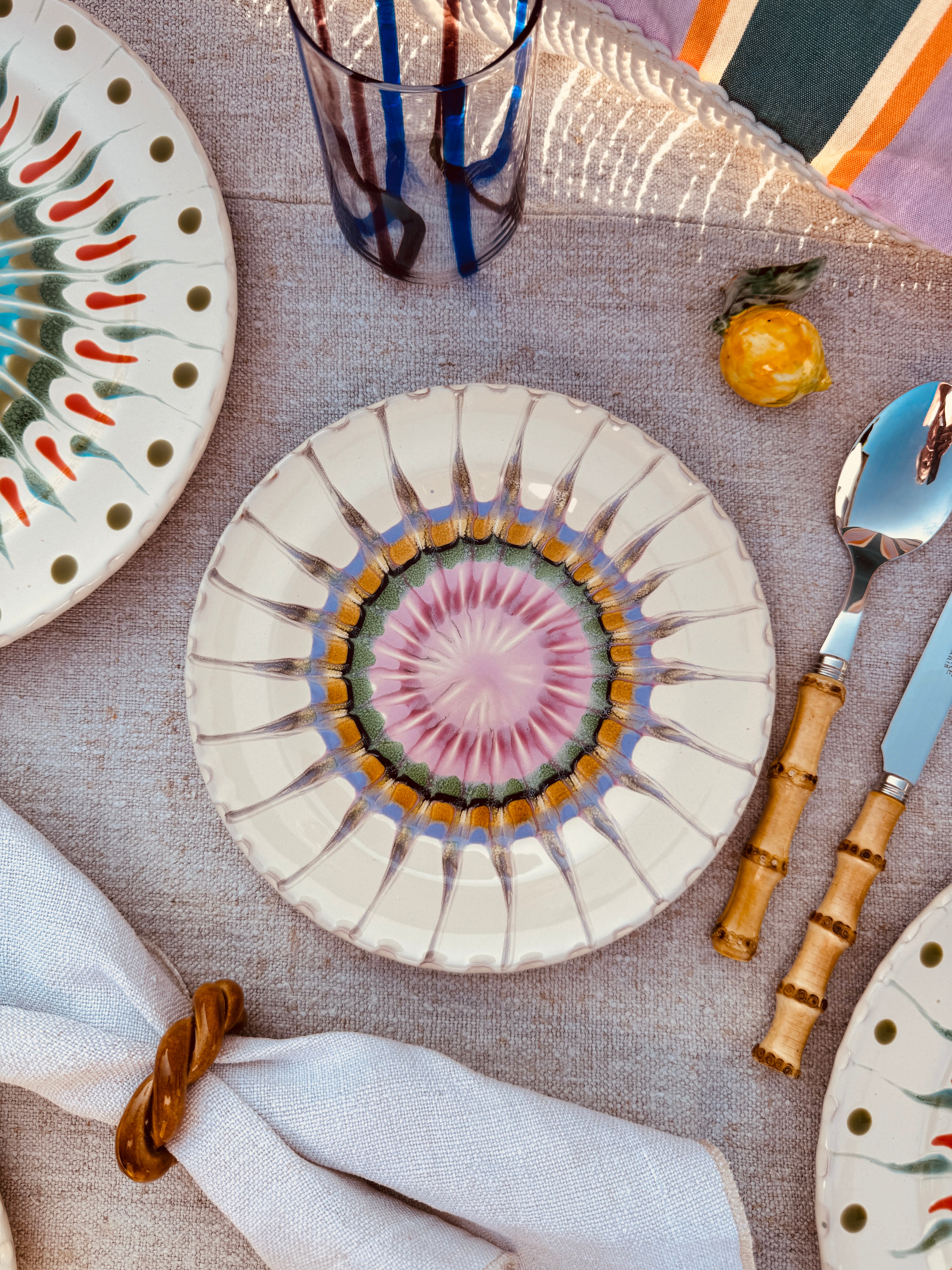 Psychodelic Antipasti / Dessertteller - 20 cm "La Vita e bella"