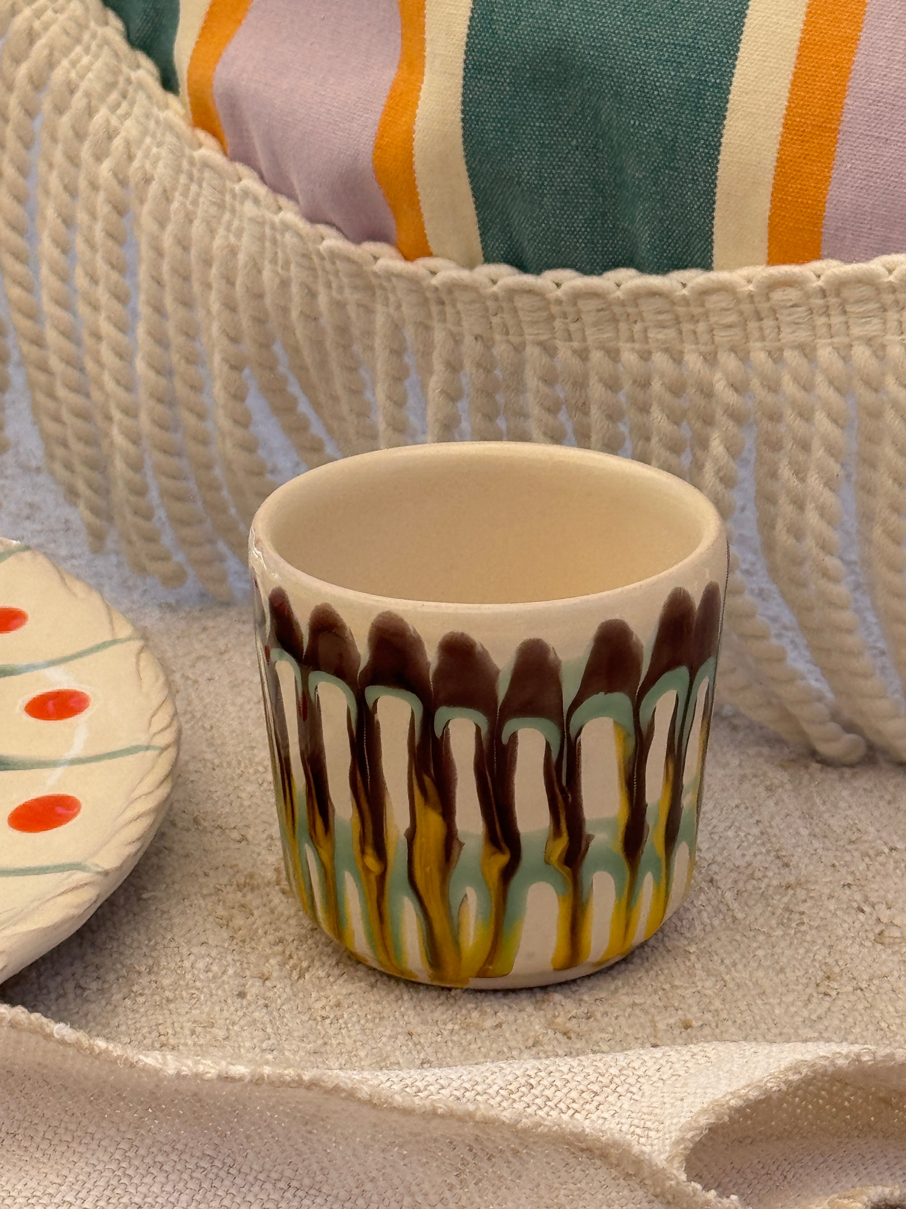 Psychodelic Espresso Becher "Unique Piece - One of a kind"