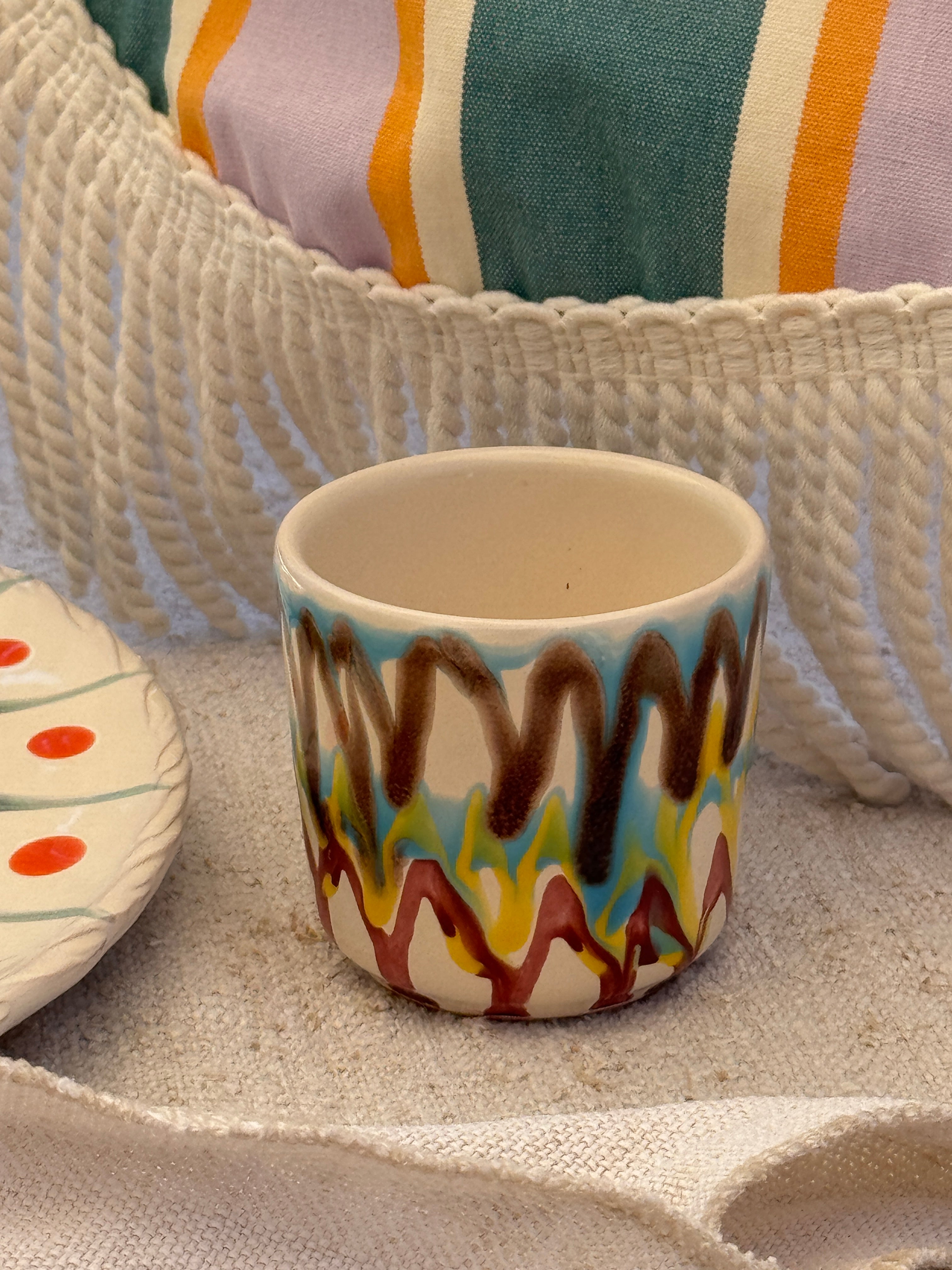 Psychodelic Espresso Becher "Unique Piece - One of a kind"